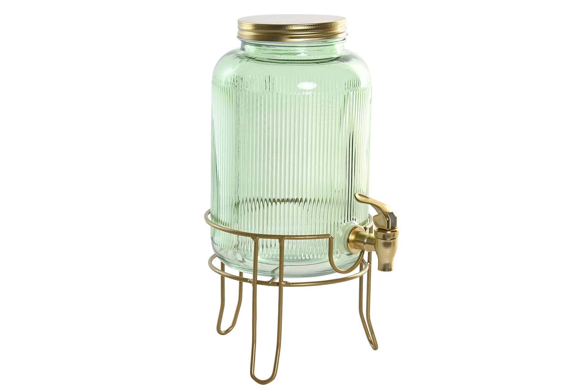 DISPENSADOR BEBIDAS CRISTAL METAL 16X16X24,6 4L