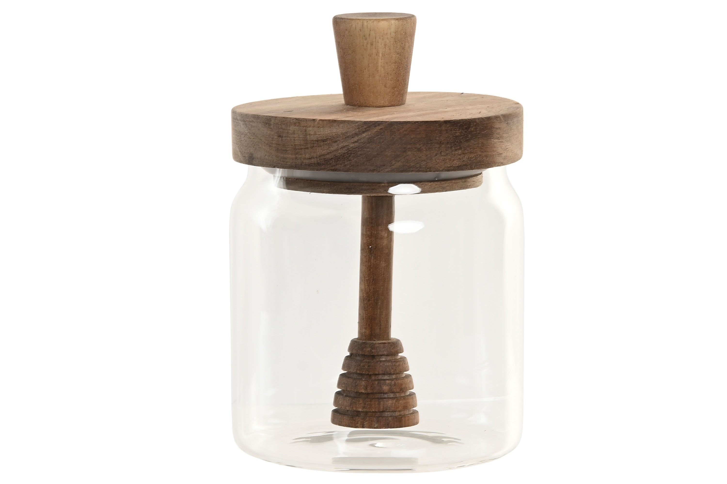 BOTE CRISTAL ACACIA 9X9X13,3 500ML MIEL