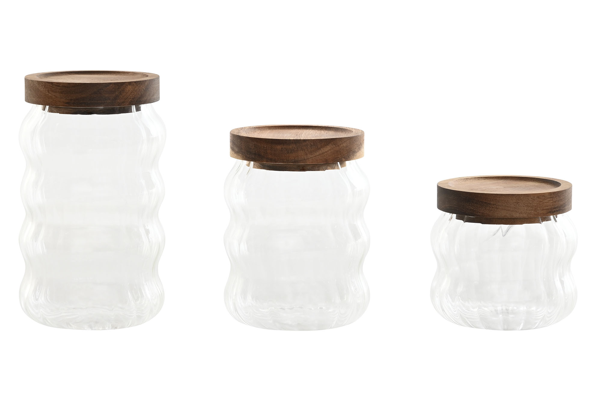 BOTE SET 3 CRISTAL ACACIA 9X9X17 750ML/55