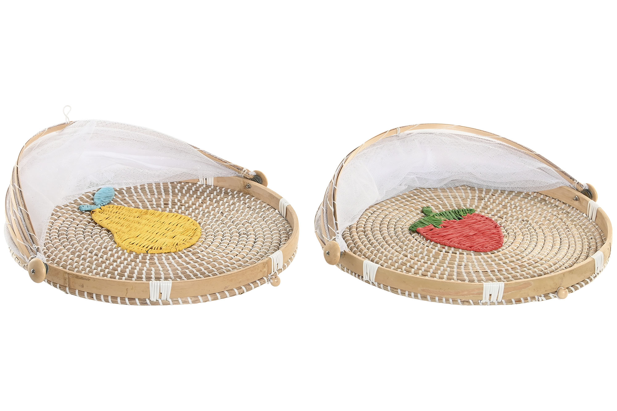 CUBREPLATOS SEAGRASS 40X40X24 FRUTA 2 SURT.