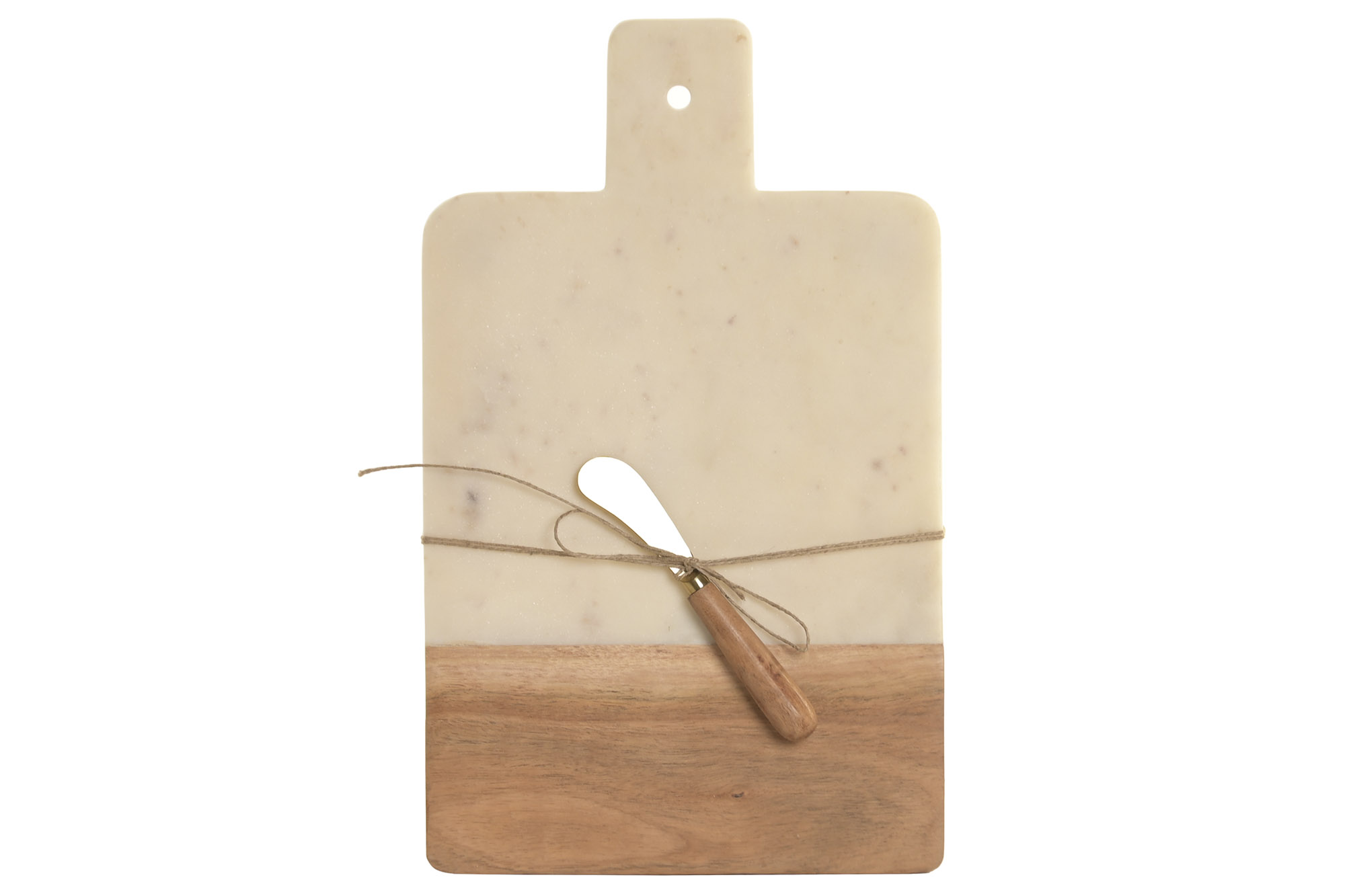 TABLA CORTAR SET 2 MARMOL ACACIA 38X23X2 CUCHILLO 1