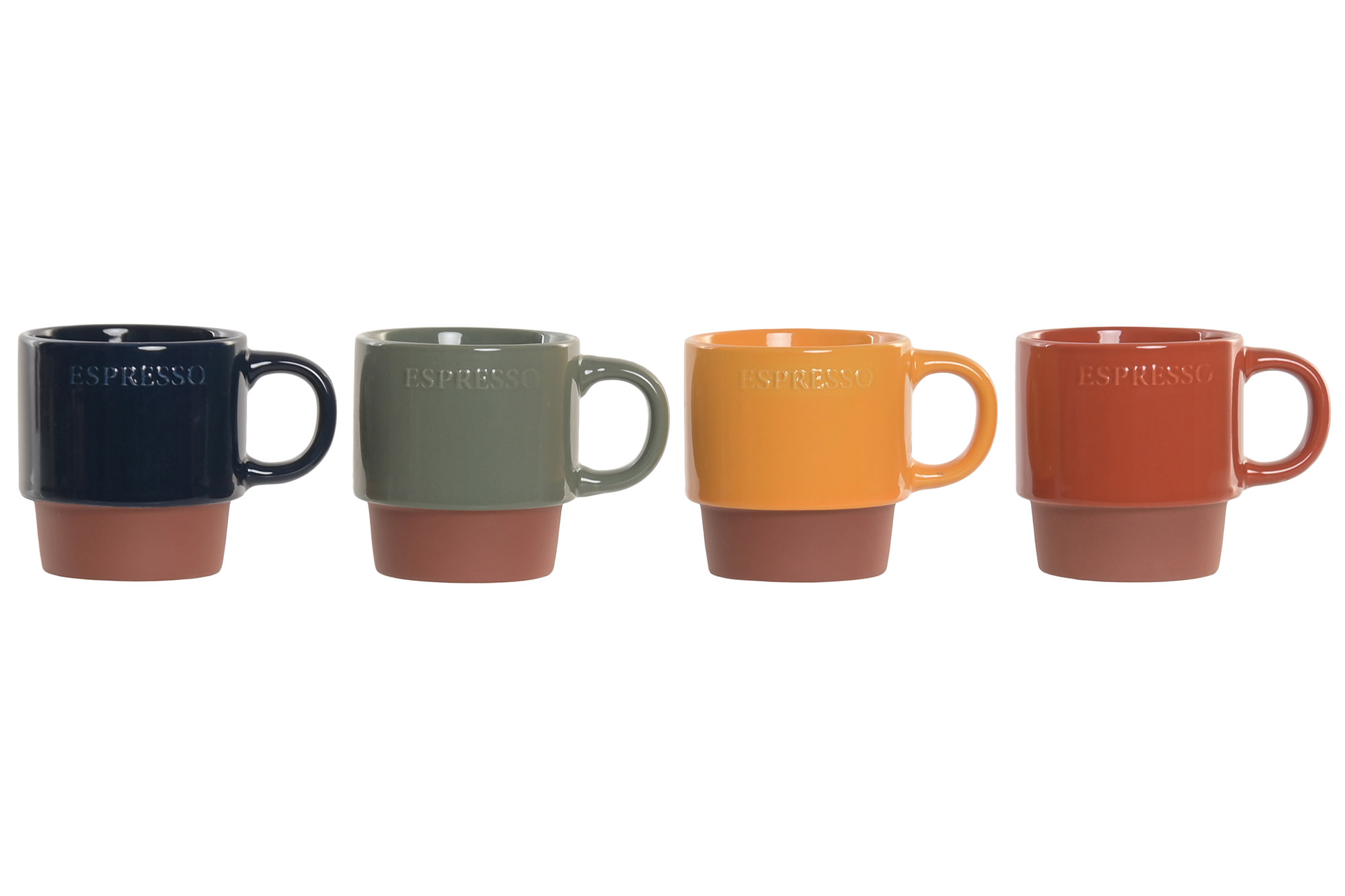 MUG PORCELANA NEW BONE 9X6,5X7 150ML 4 SURT.