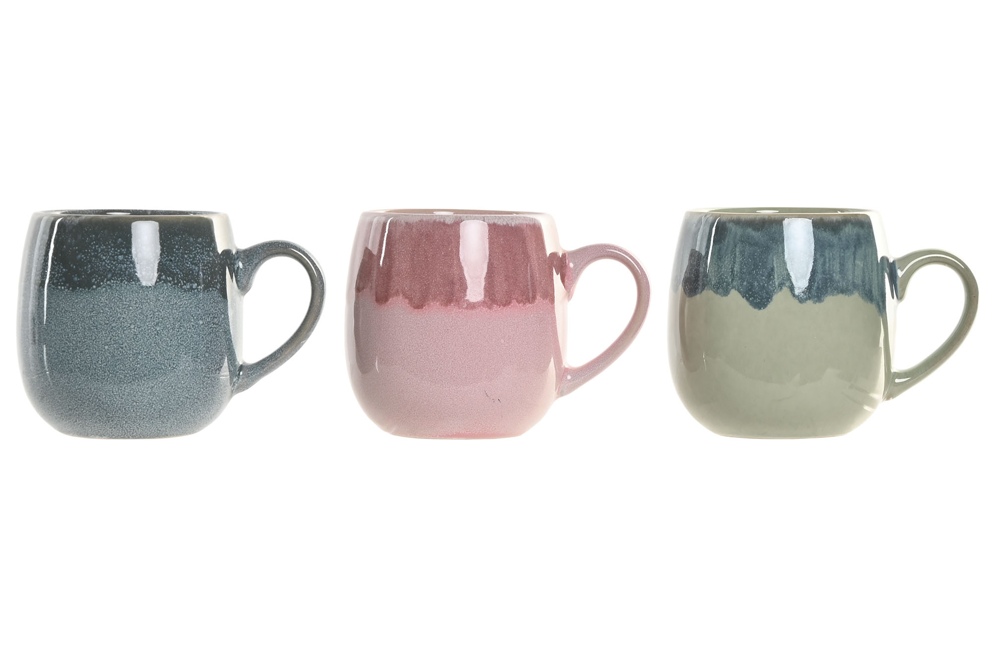 MUG GRES ESMALTADO 12,5X9X9,5 450ML 4 SURT.