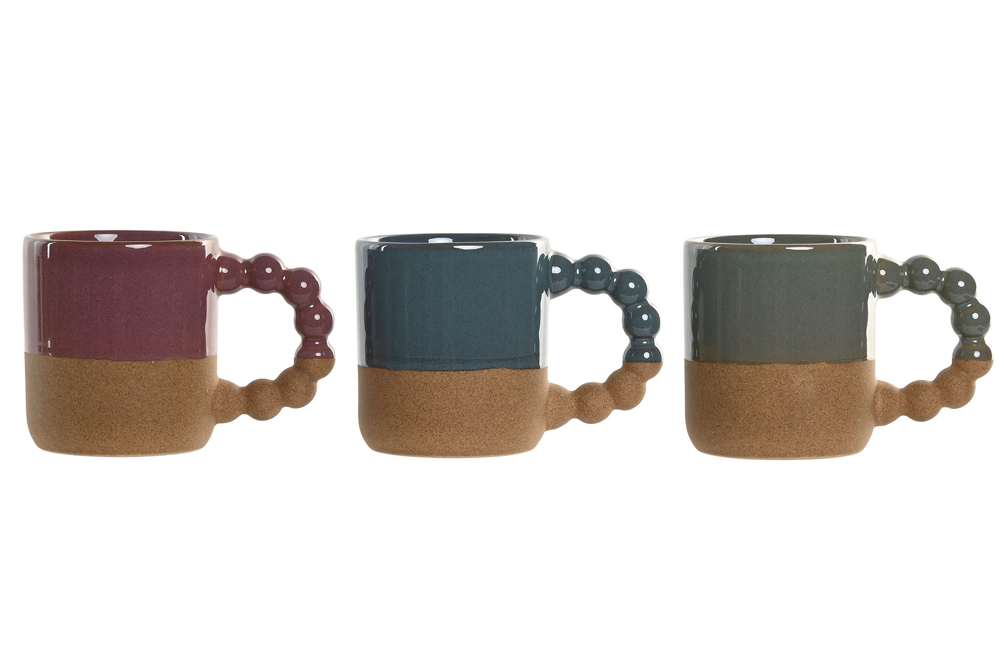 MUG GRES ESMALTADO 13X8X9 330ML 4 SURT.
