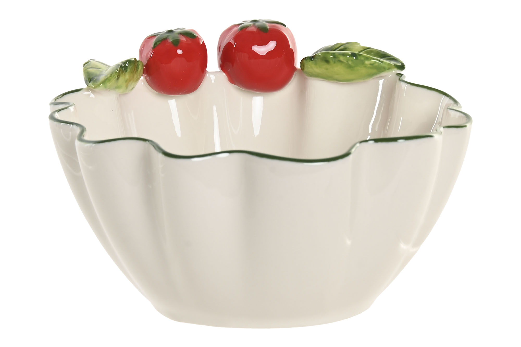 BOL GRES 16X15X8 TOMATES BLANCO