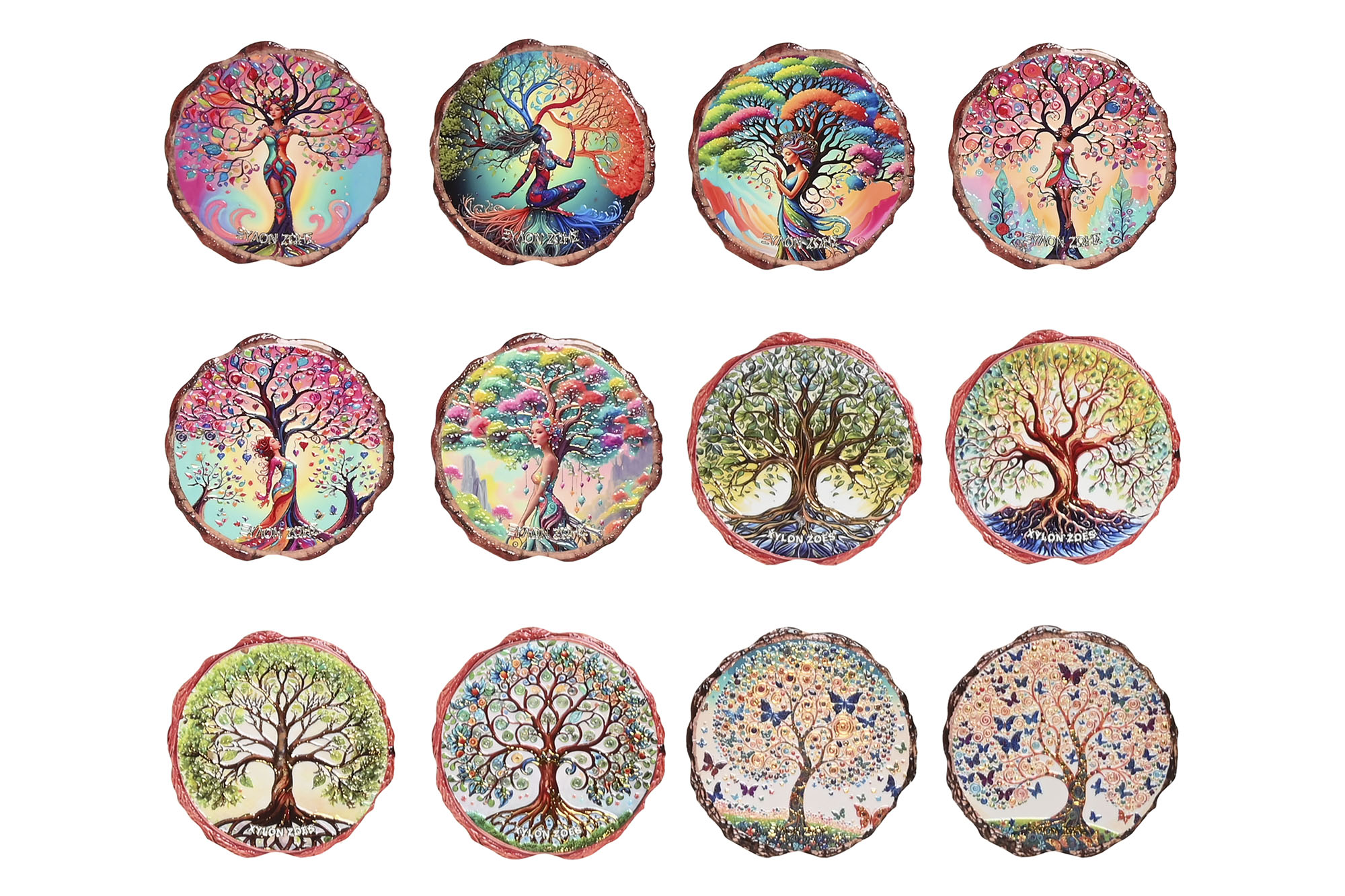 POSAVASOS DOLOMITE 10,8X10,8X0,7 ARBOL 12 SURT.