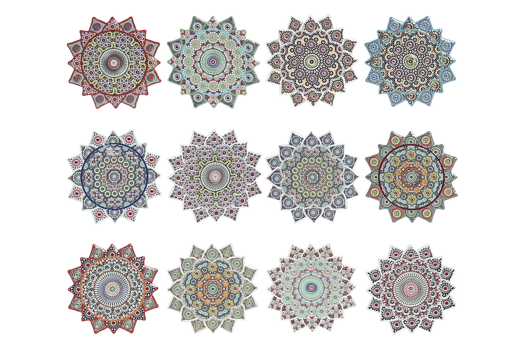 POSAVASOS DOLOMITE 11,8X11,8X0,7 MANDALA 12 SURT.