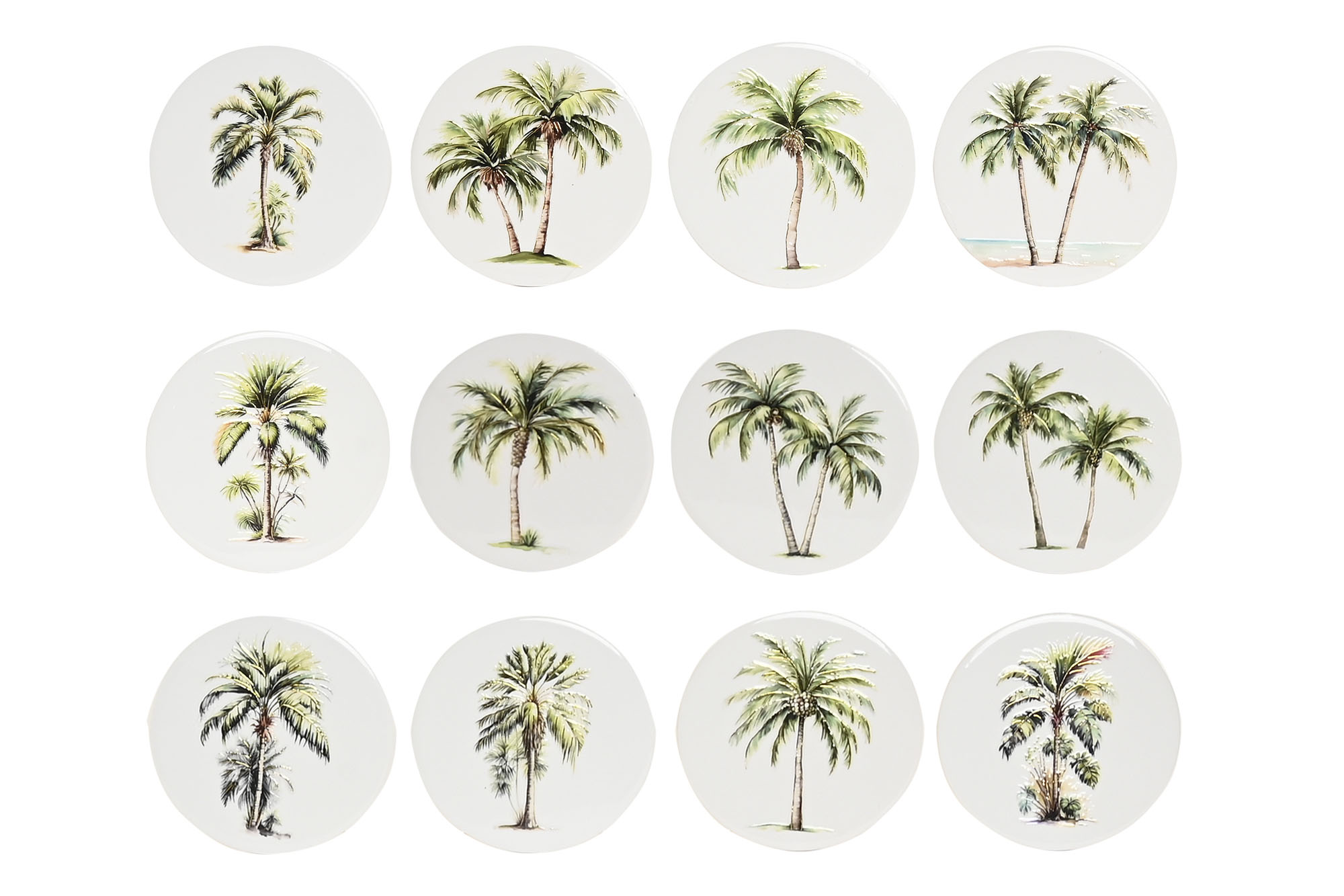 POSAVASOS DOLOMITE 10,8X10,8X0,7 PALMERA 12 SURT.