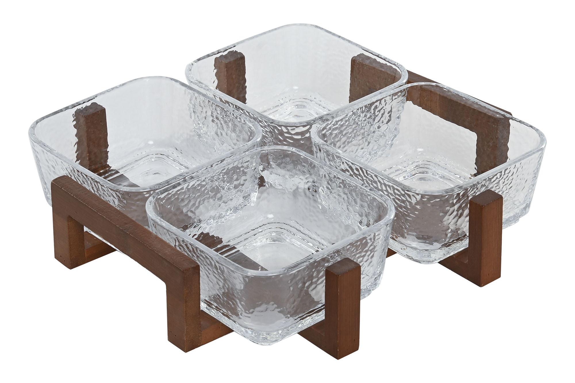 APERITIVO SET 4 CRISTAL ACACIA 22X22X6 300ML
