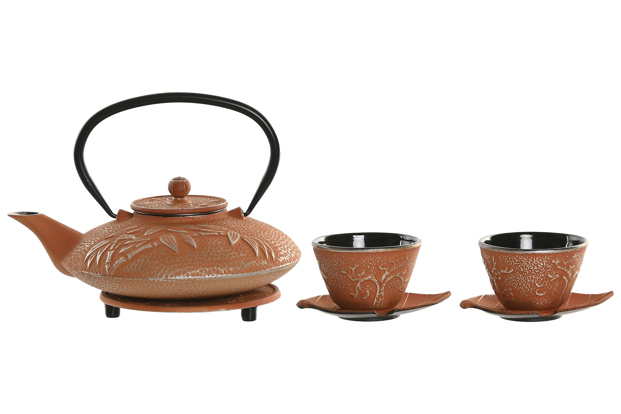 TETERA SET 3 HIERRO COLADO INOX 21X18X15 800ML