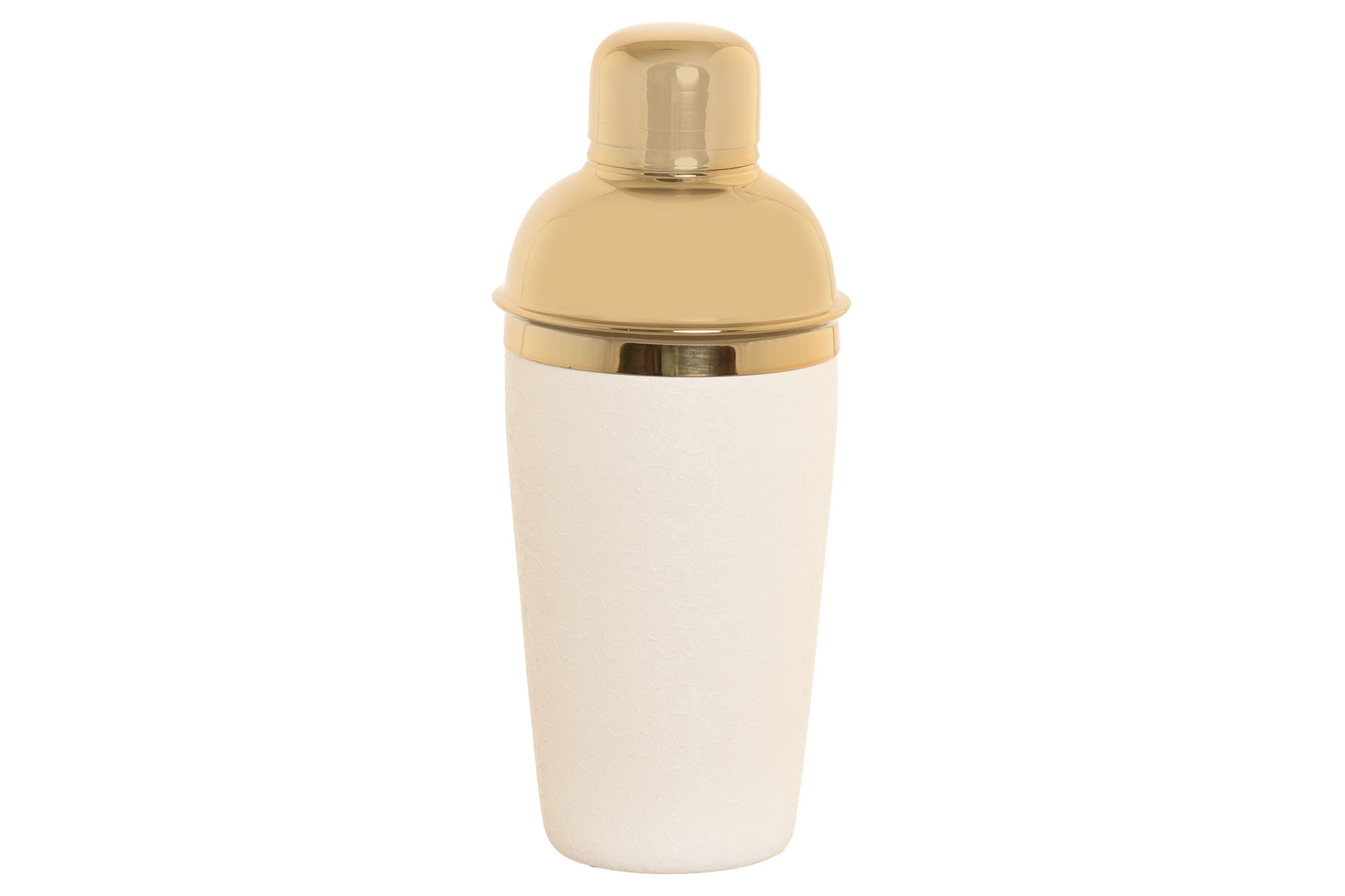 COCTELERA INOX 9,5X9,5X22 500 ML, RUGOSO BLANCO