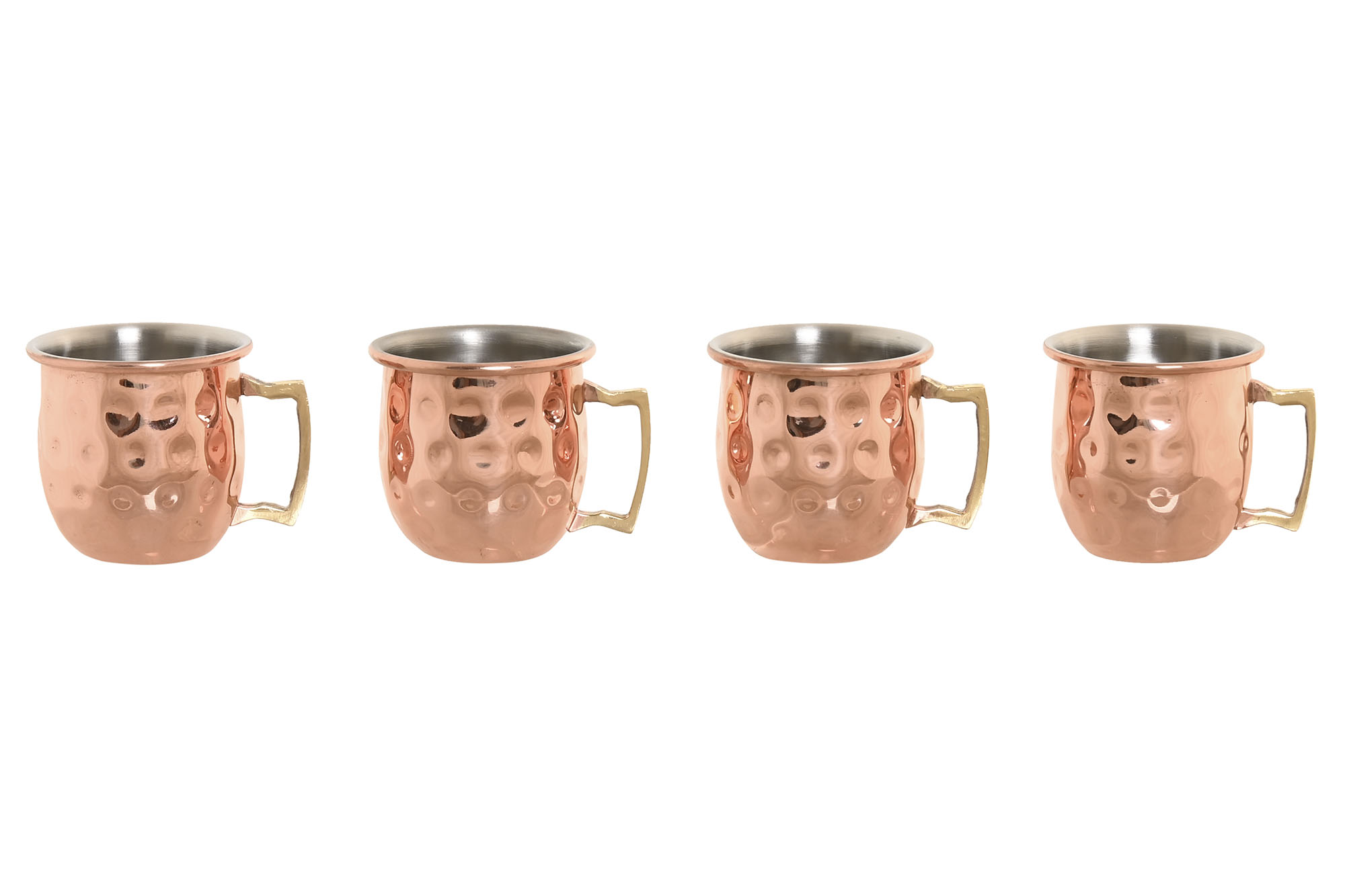 MUG SET 4 INOX 12X5X6 60ML CHUPITO COBRIZO