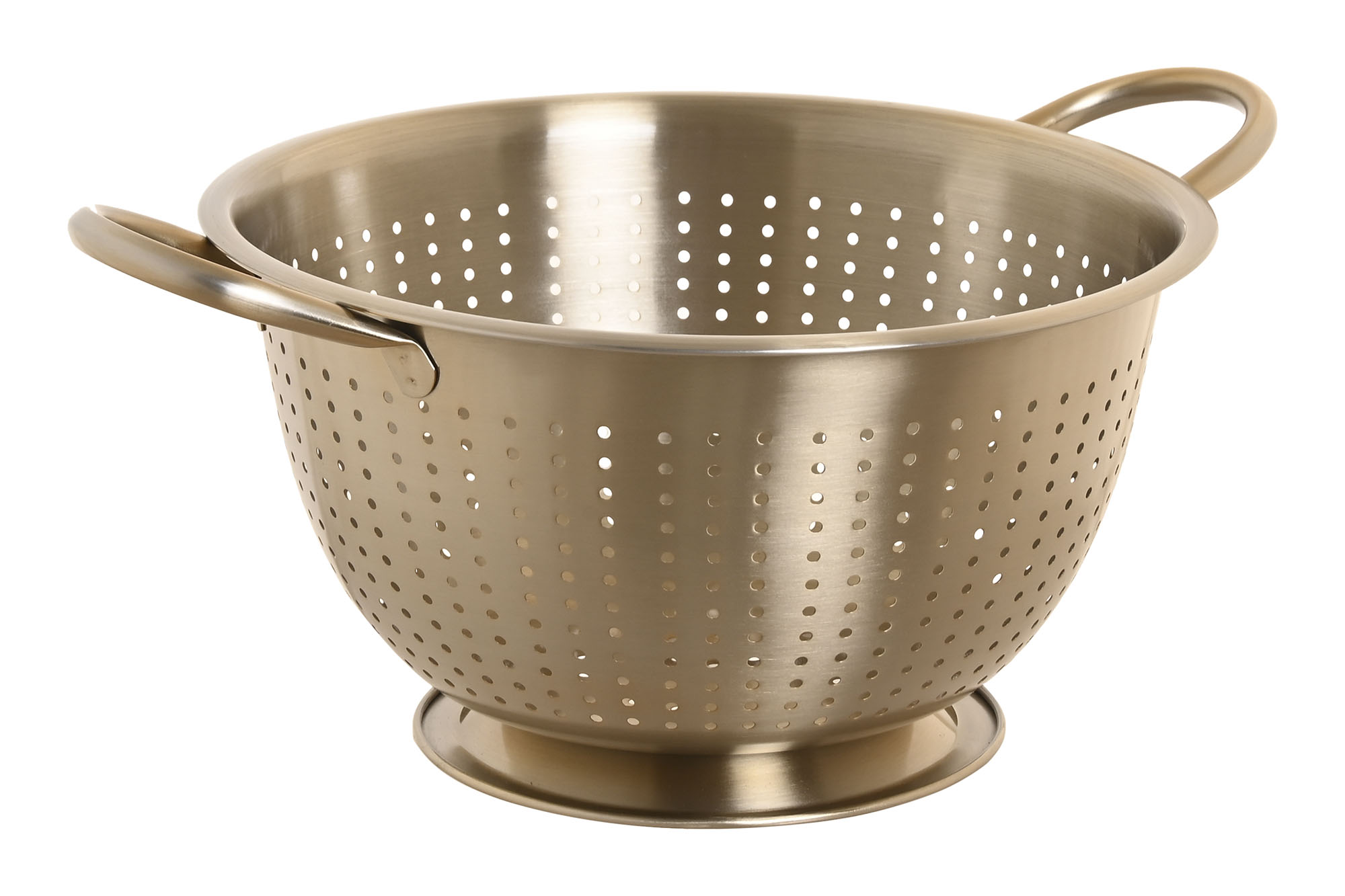 ESCURRIDOR INOX 24X24X19 MATE DORADO