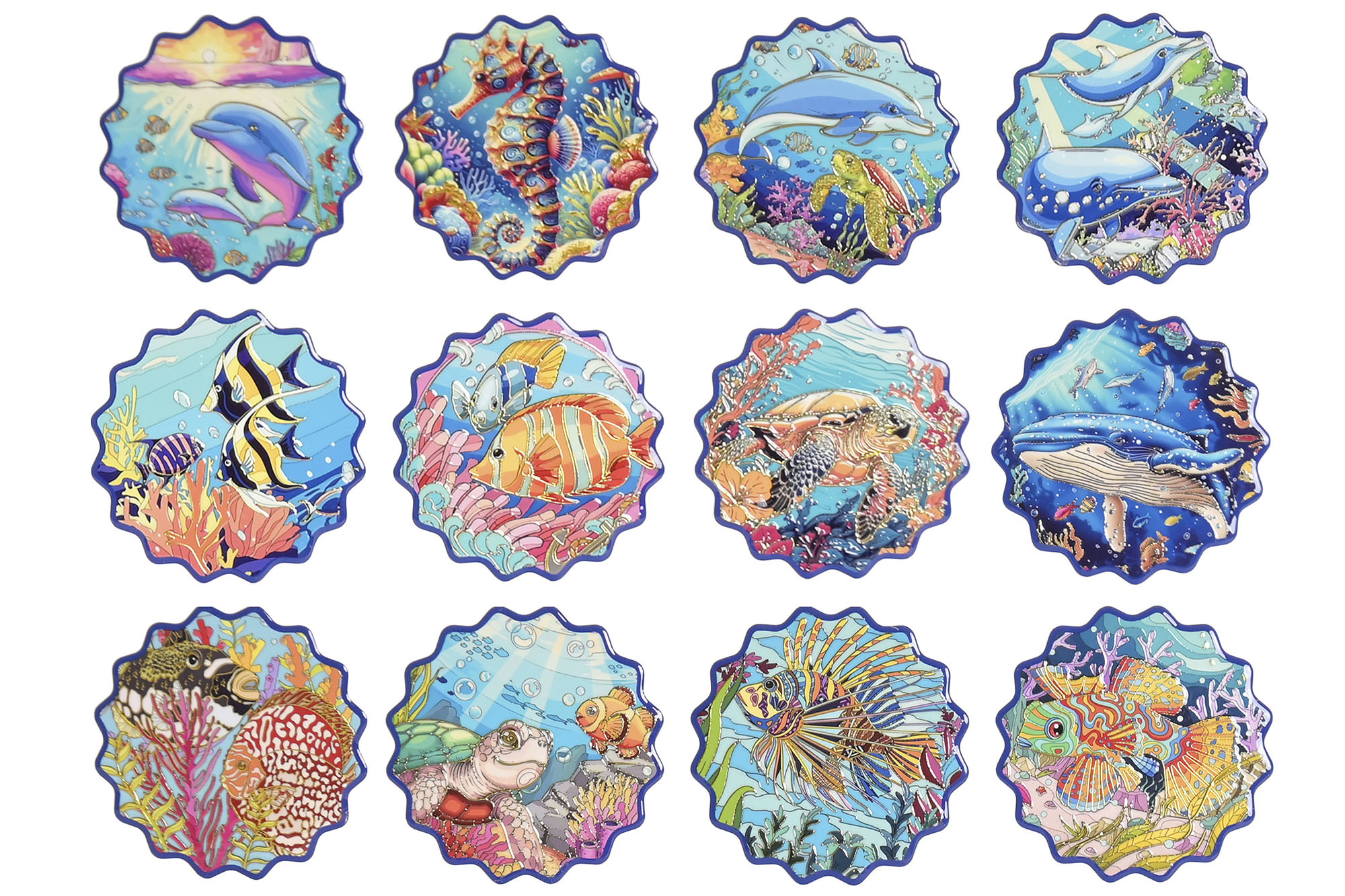 POSAVASOS DOLOMITE 10,8X10,8X0,7 MARINO 12 SURT.