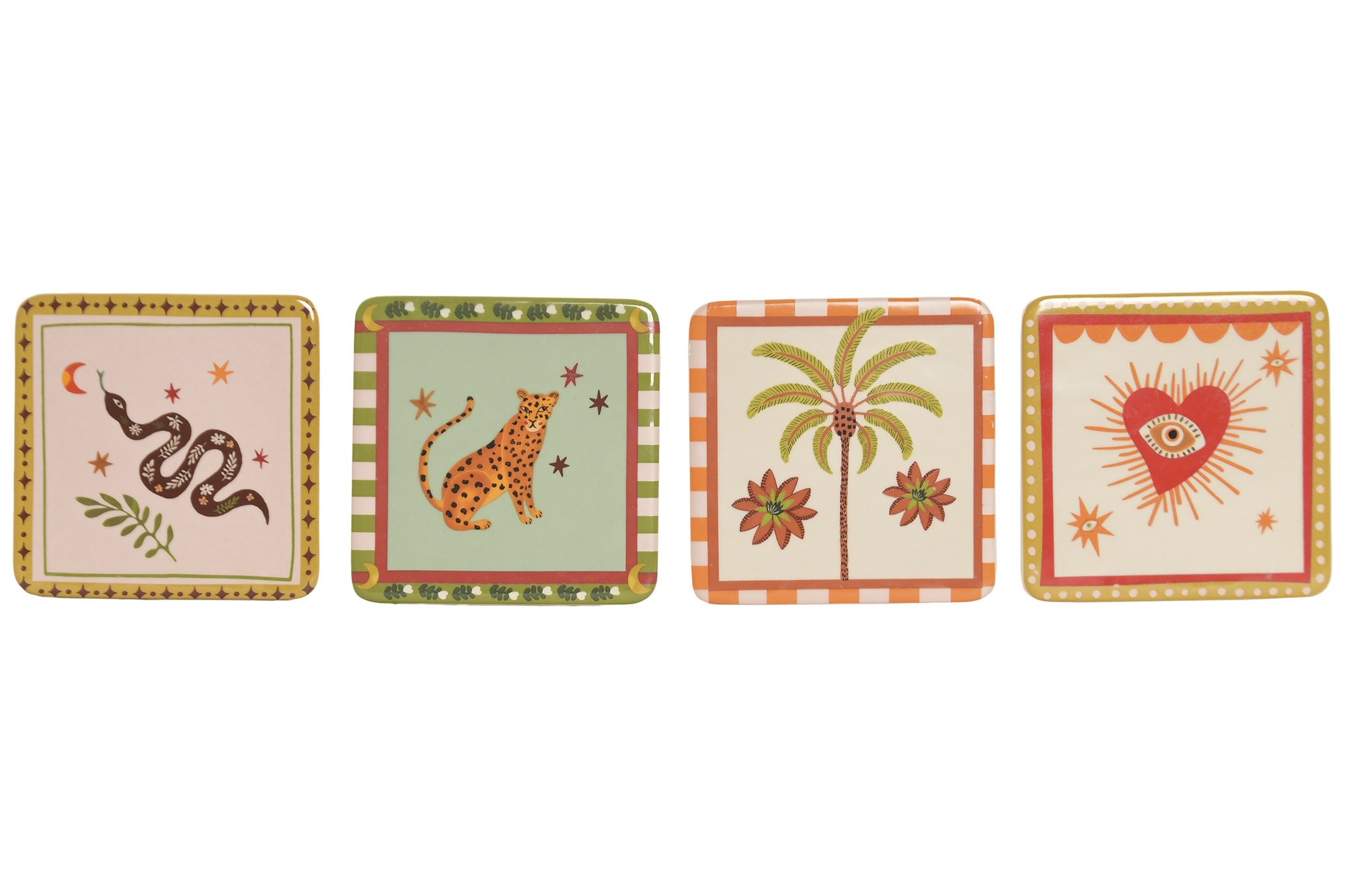 DECORACION CERAMICA 11X11X0,5 4 SURT.