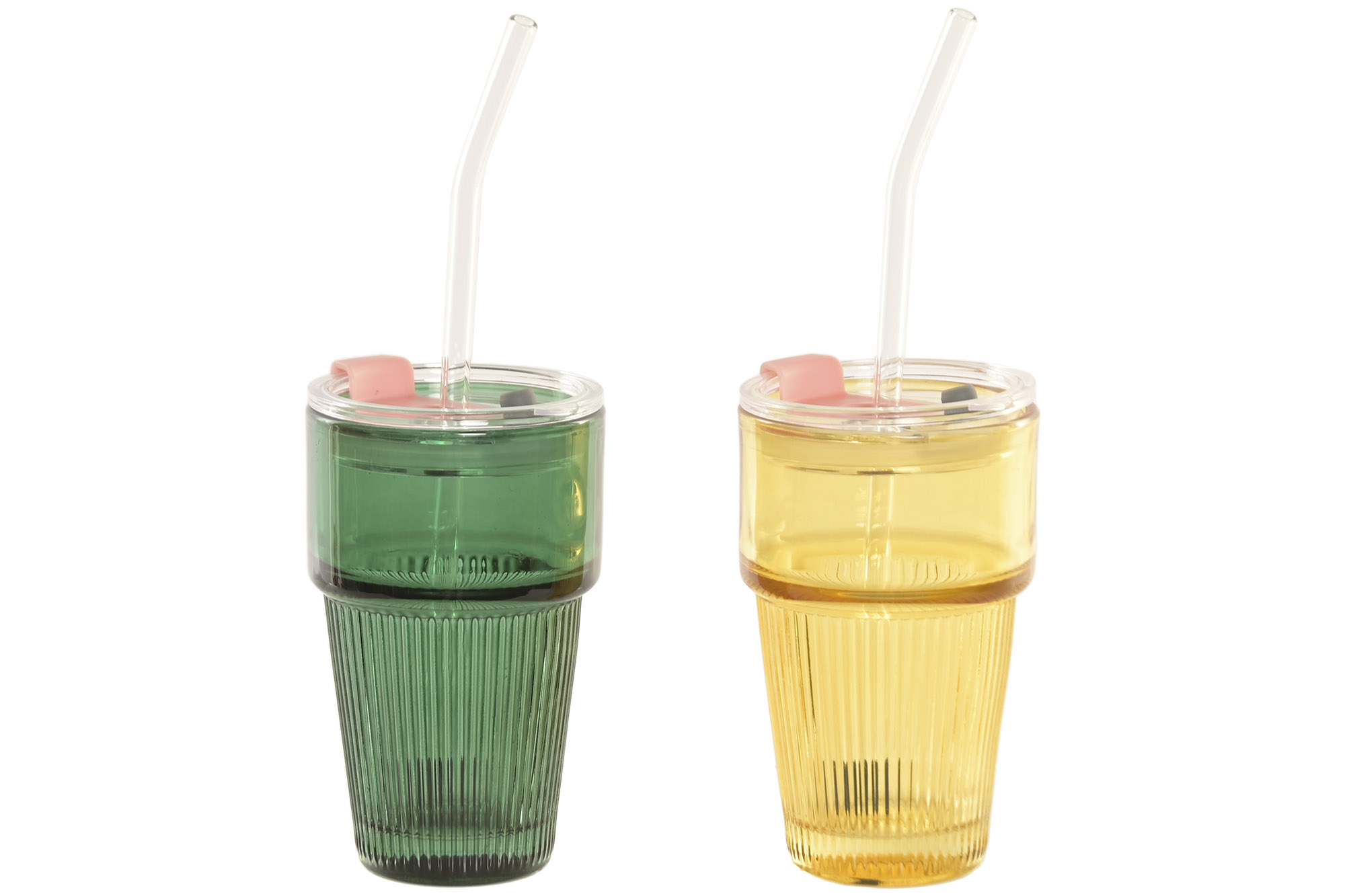 VASO BOROSILICATO SILICONA 9X9X13,6 300ML 2 SURT.