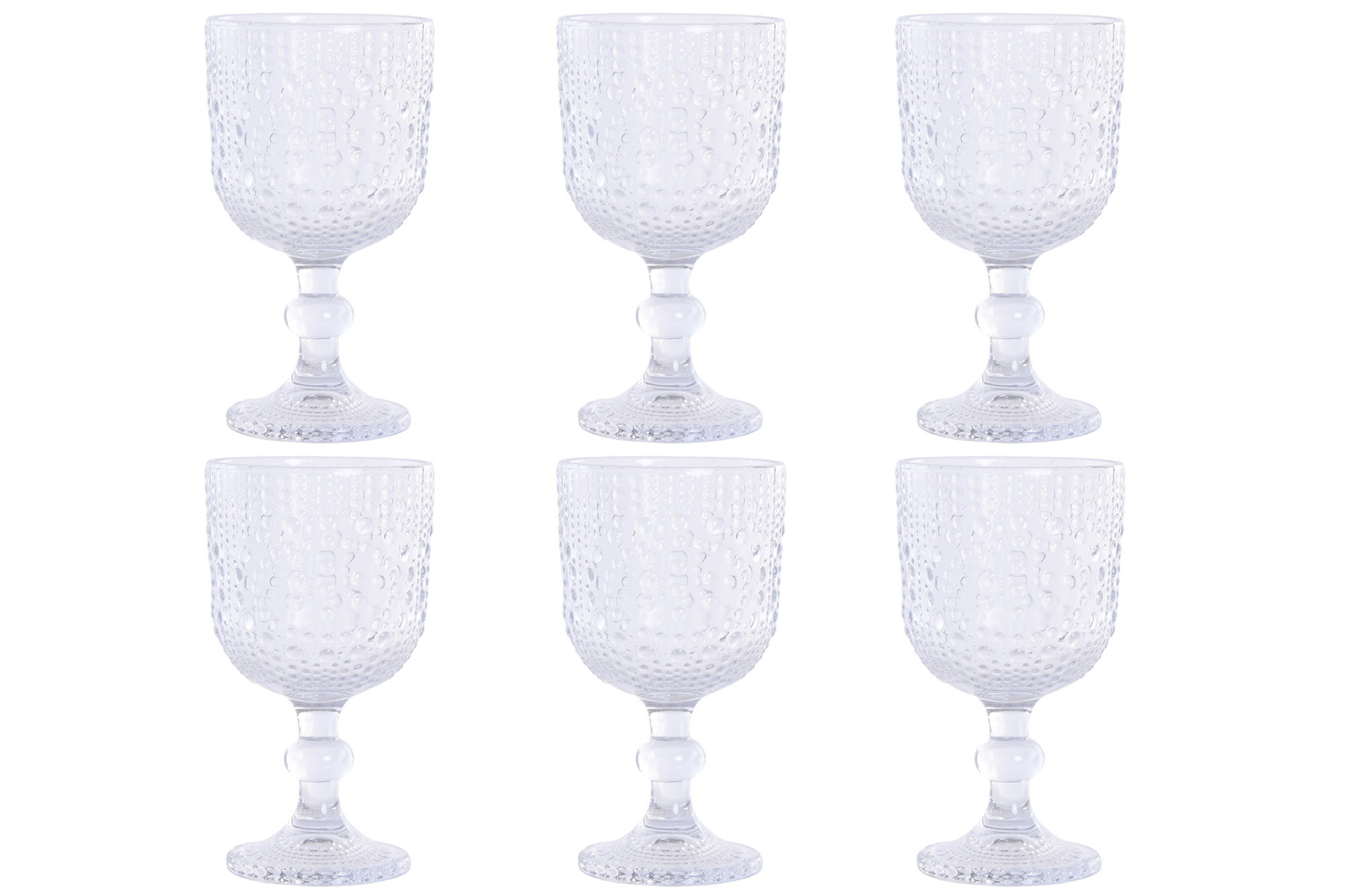 COPA SET 6 CRISTAL 9X9X16,5 375ML RELIEVE