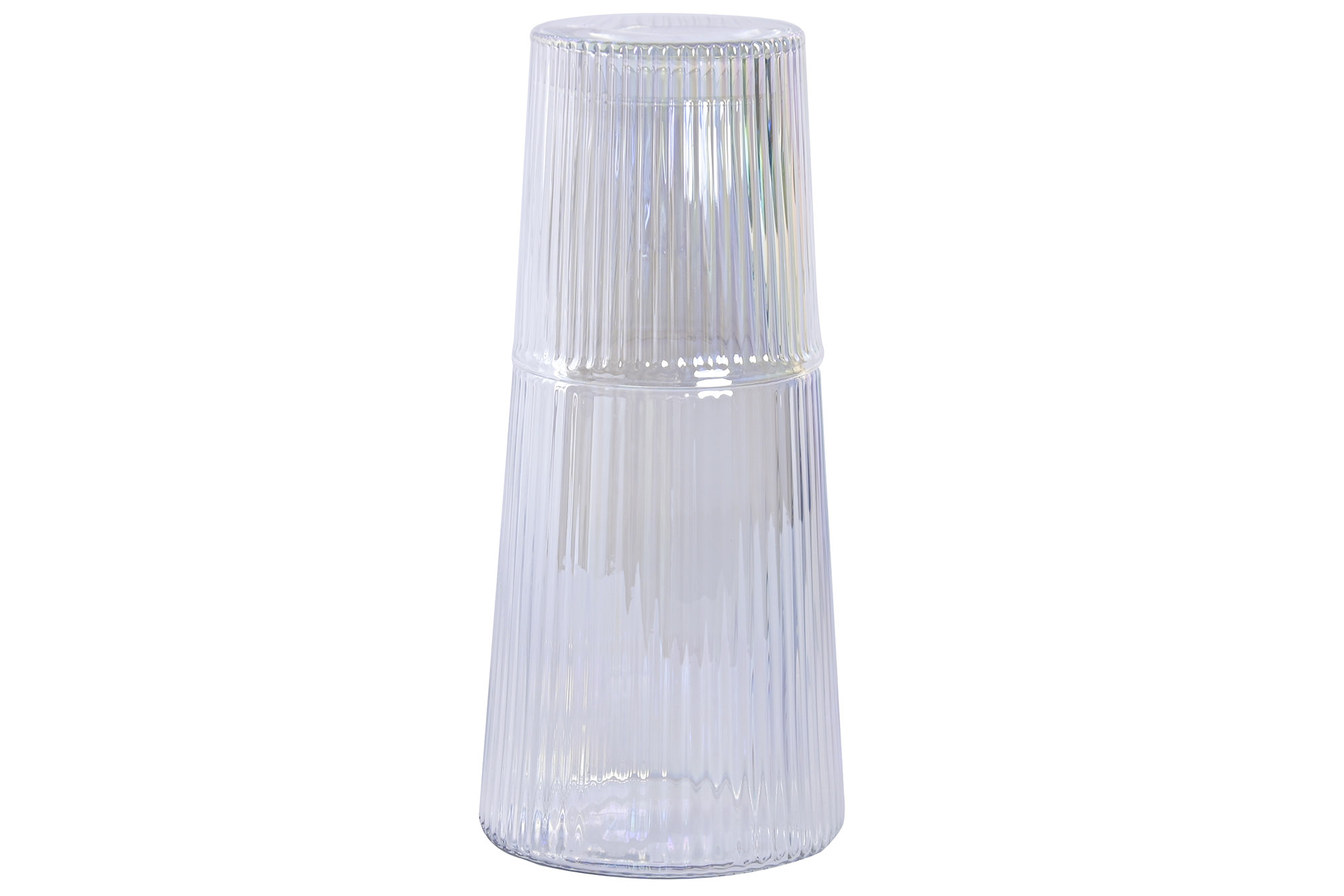 BOTELLA SET 2 CRISTAL 9,5X9,5X19,4 850ML VASO
