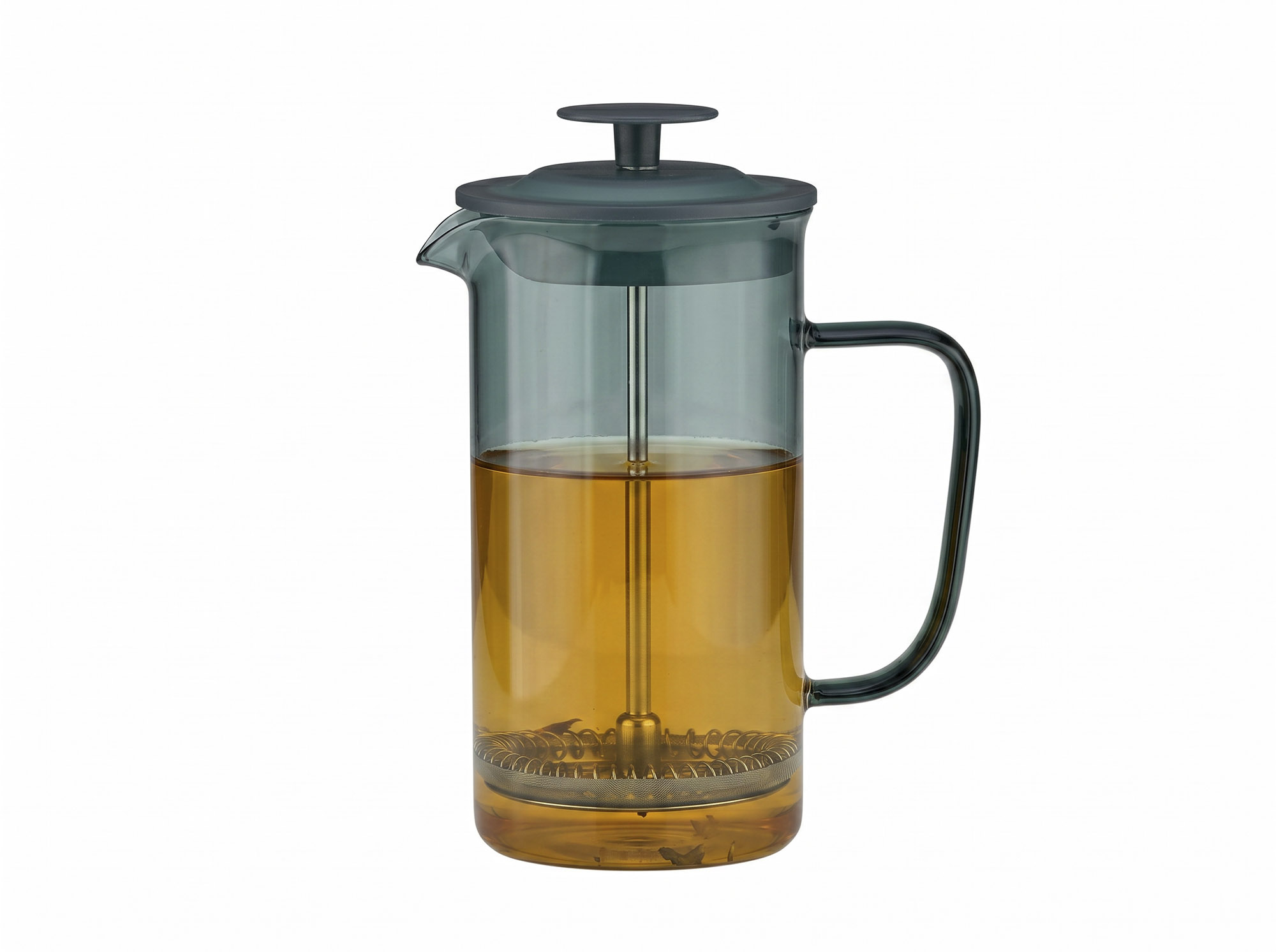 CAFETERA BOROSILICATO INOX 16X9X18,5 350ML VERDE