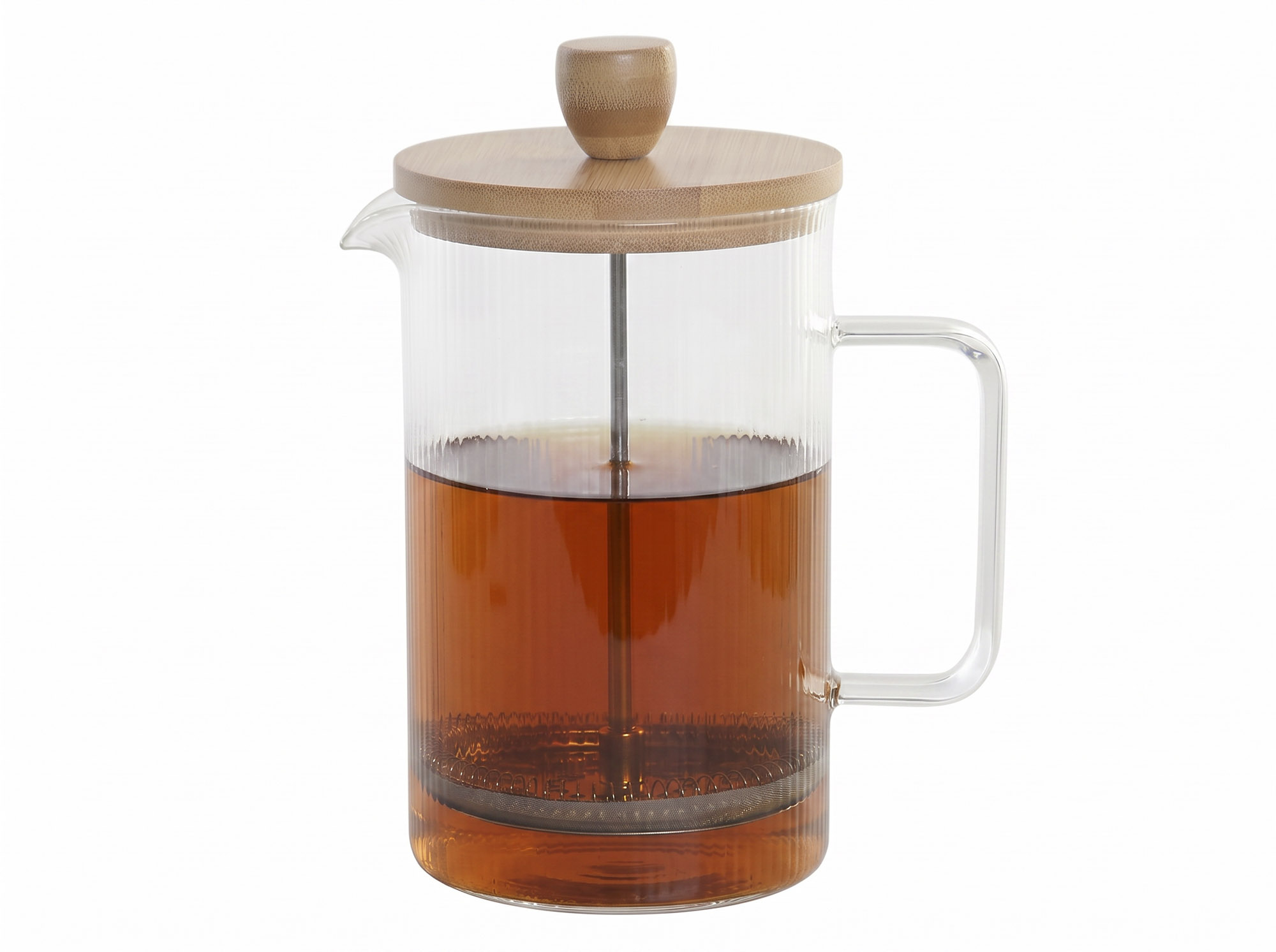 CAFETERA BOROSILICATO BAMBU 16X10X18,5 800ML