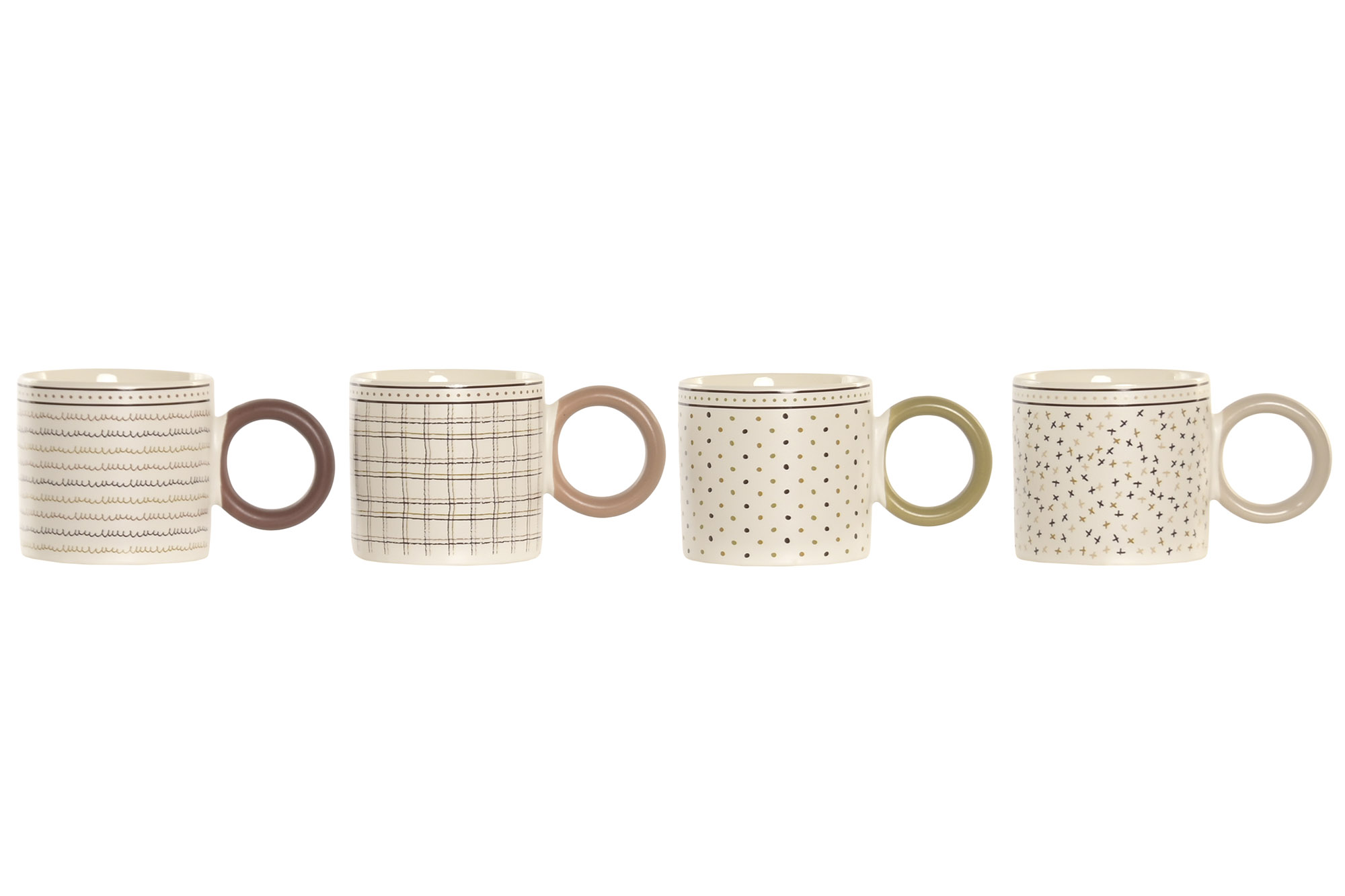 MUG PORCELANA NEW BONE 14,5X8,5X8,5 330ML 4 SURT.