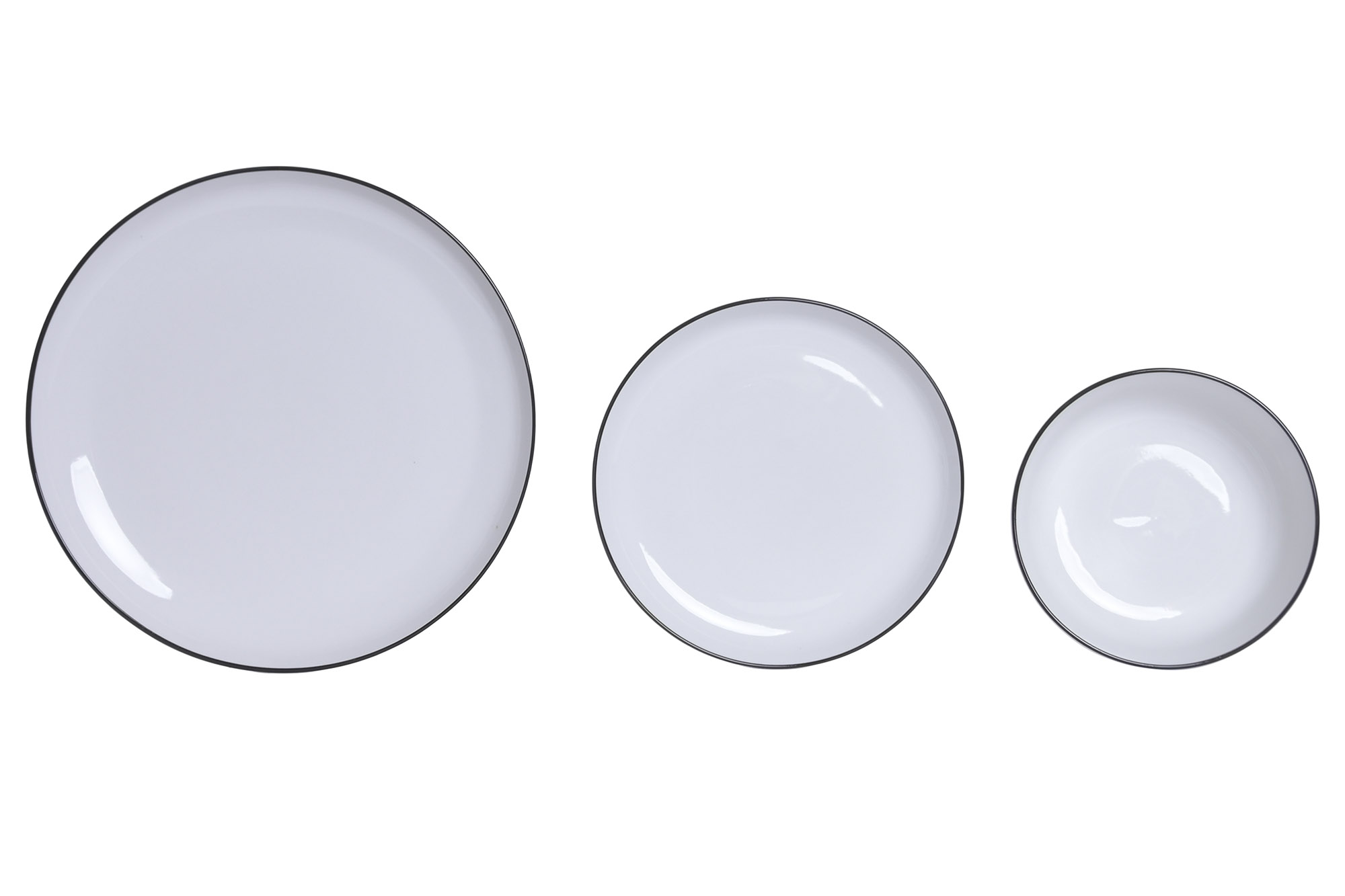VAJILLA SET 18 PORCELANA 26X26X2,7 BLANCO