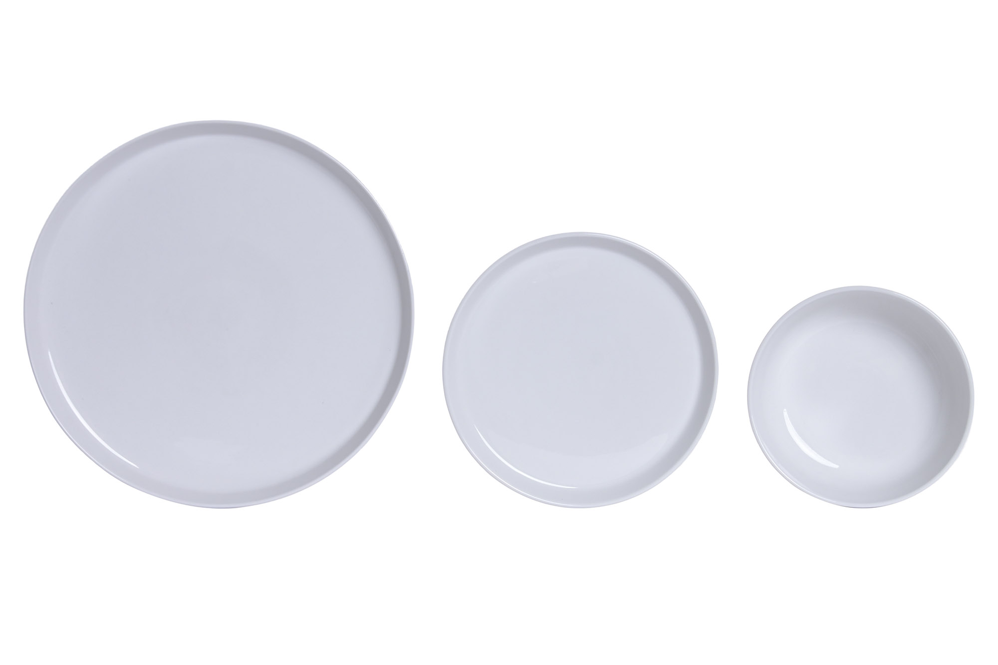 VAJILLA SET 18 PORCELANA 26,7X26,7X2,5 BLANCO