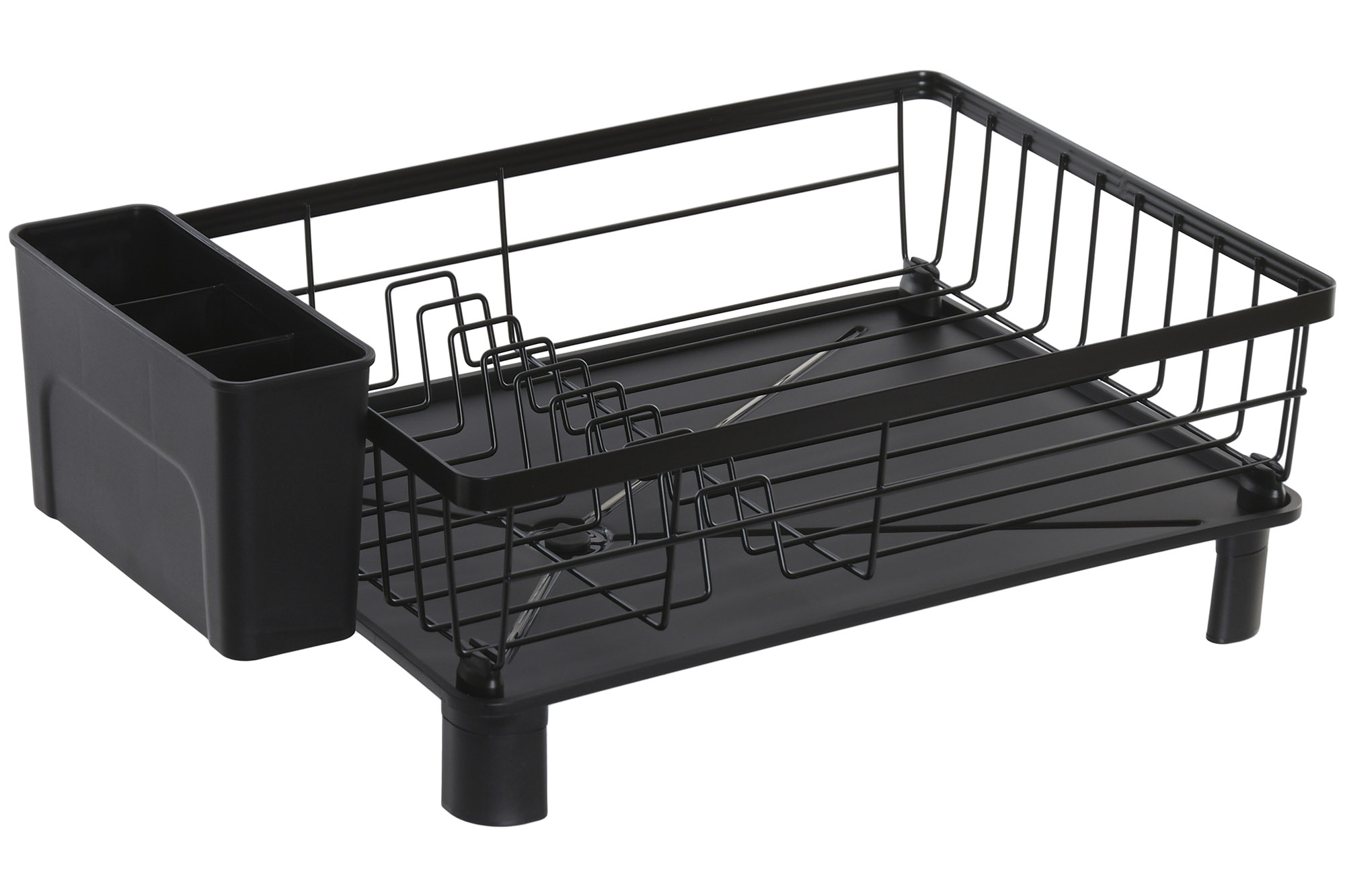 ESCURREPLATOS METAL PP 45X28X17 DESAGUE NEGRO