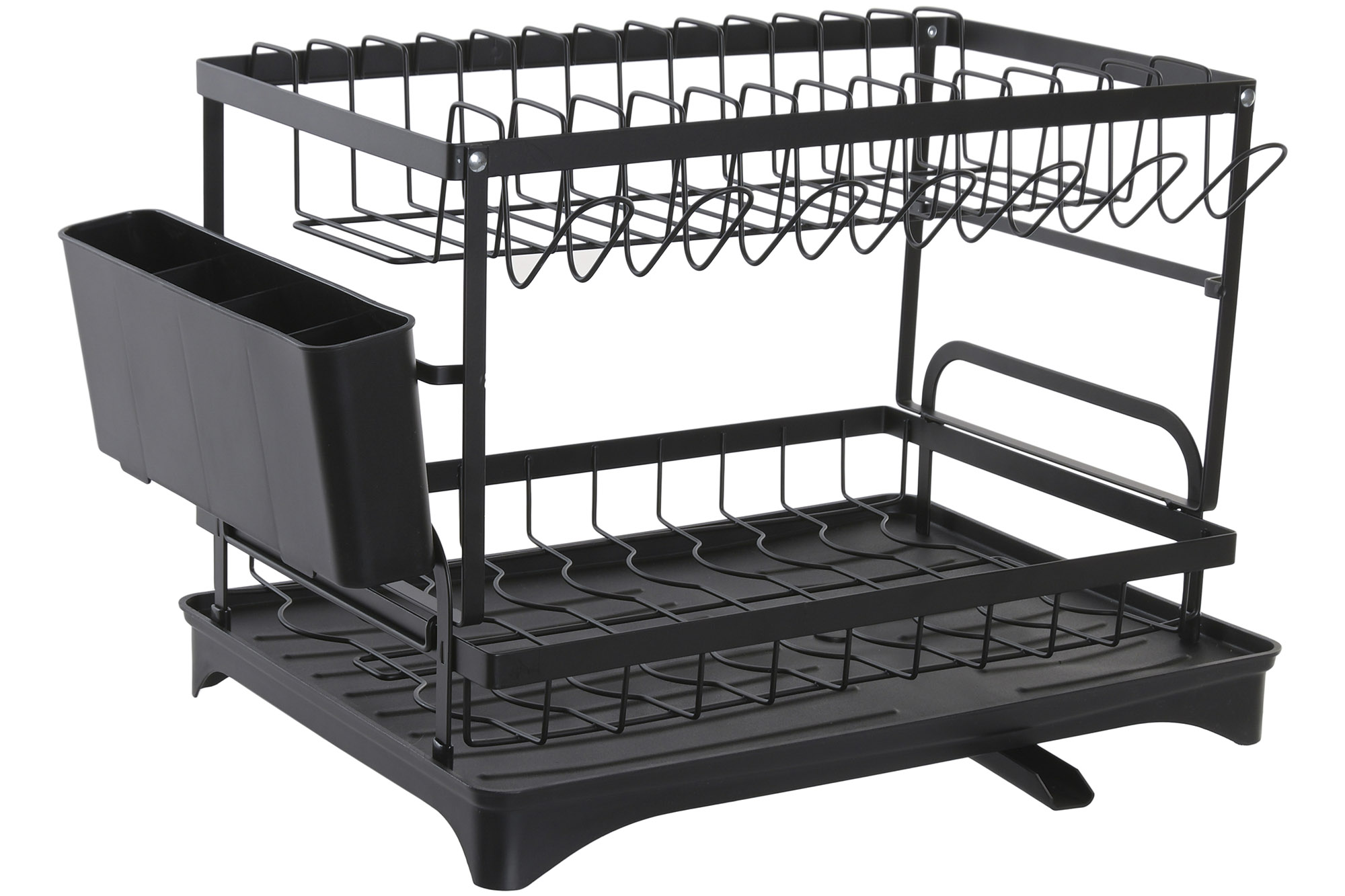 ESCURREPLATOS METAL PP 42X30X30 DESAGUE NEGRO