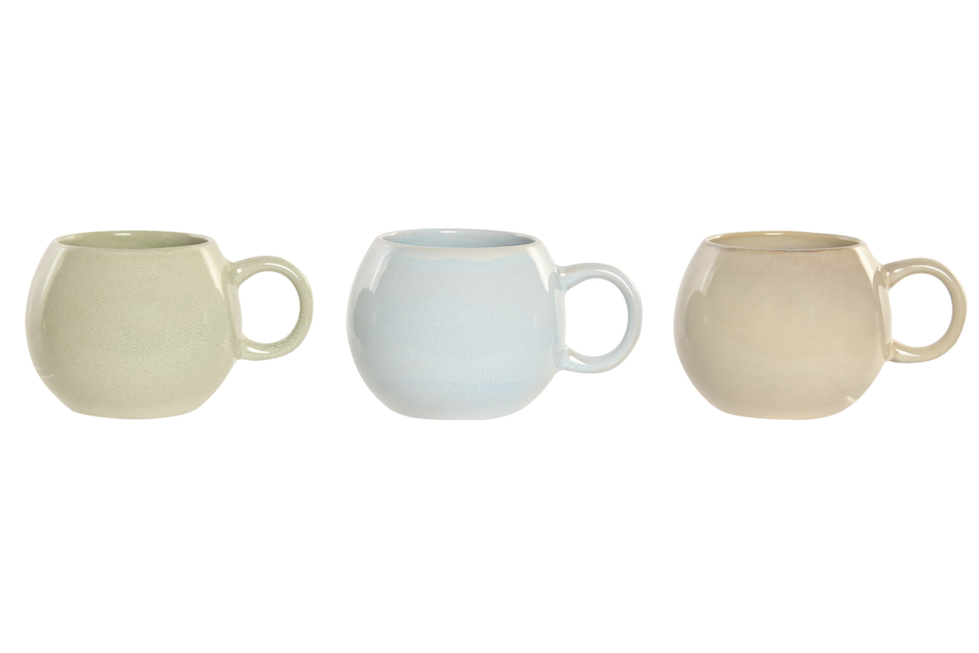 MUG GRES ESMALTADO 15X12X9 510ML 3 SURT.