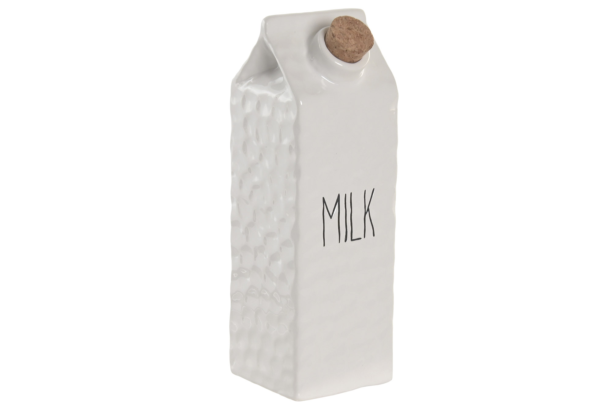 LECHERA PORCELANA CORCHO 7X7,3X22 BLANCO