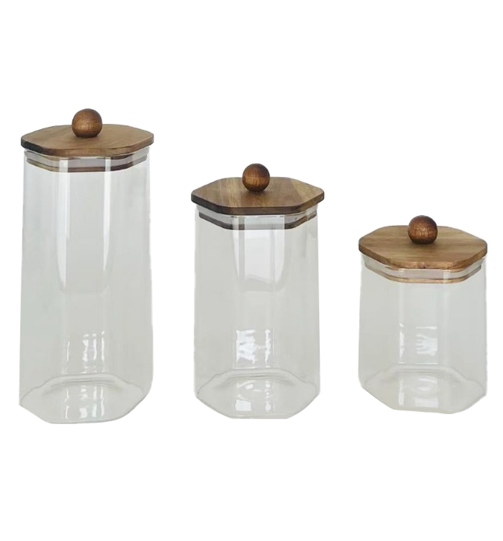 BOTE SET 3 CRISTAL ACACIA 11X10,5X24,3 1.4L