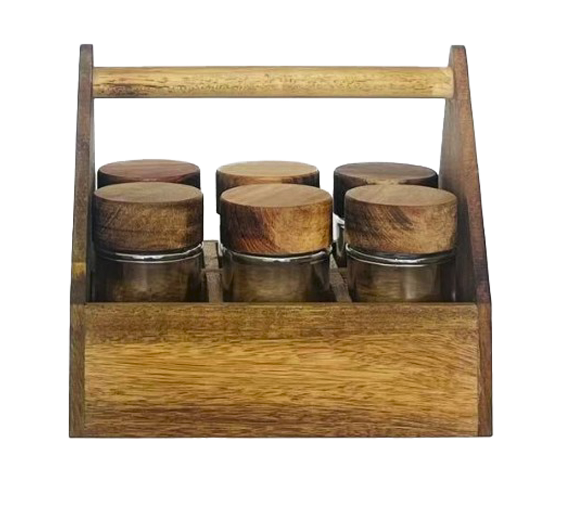 ESPECIERO SET 6 CRISTAL ACACIA 13,5X8,7X16 280ML