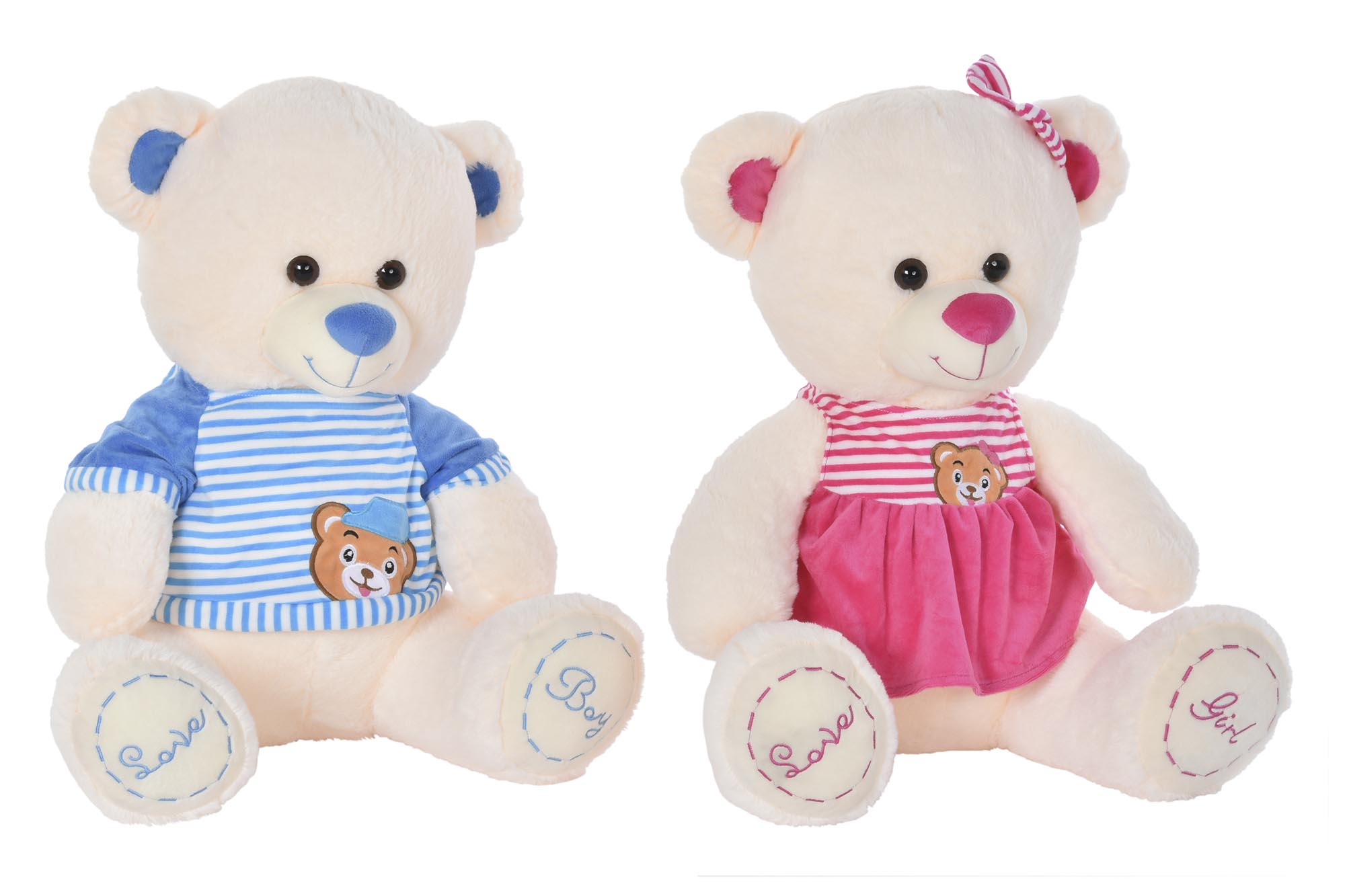PELUCHE POLIESTER 25X25X50 OSO 2 SURT.