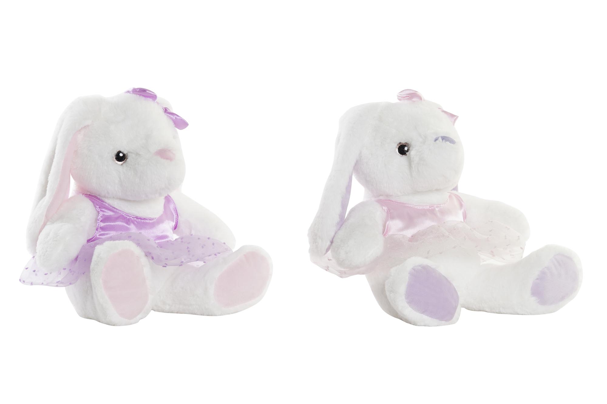 PELUCHE POLIESTER 25X20X28 CONEJO 2 SURT.