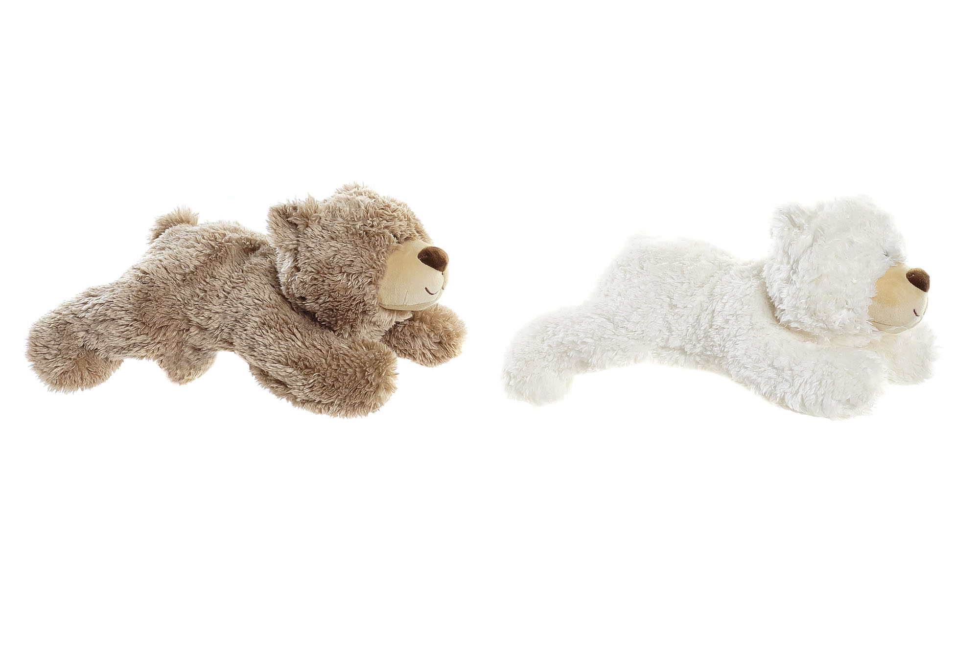 PELUCHE POLIESTER 30X38X16 OSO TUMBADO 2 SURT.