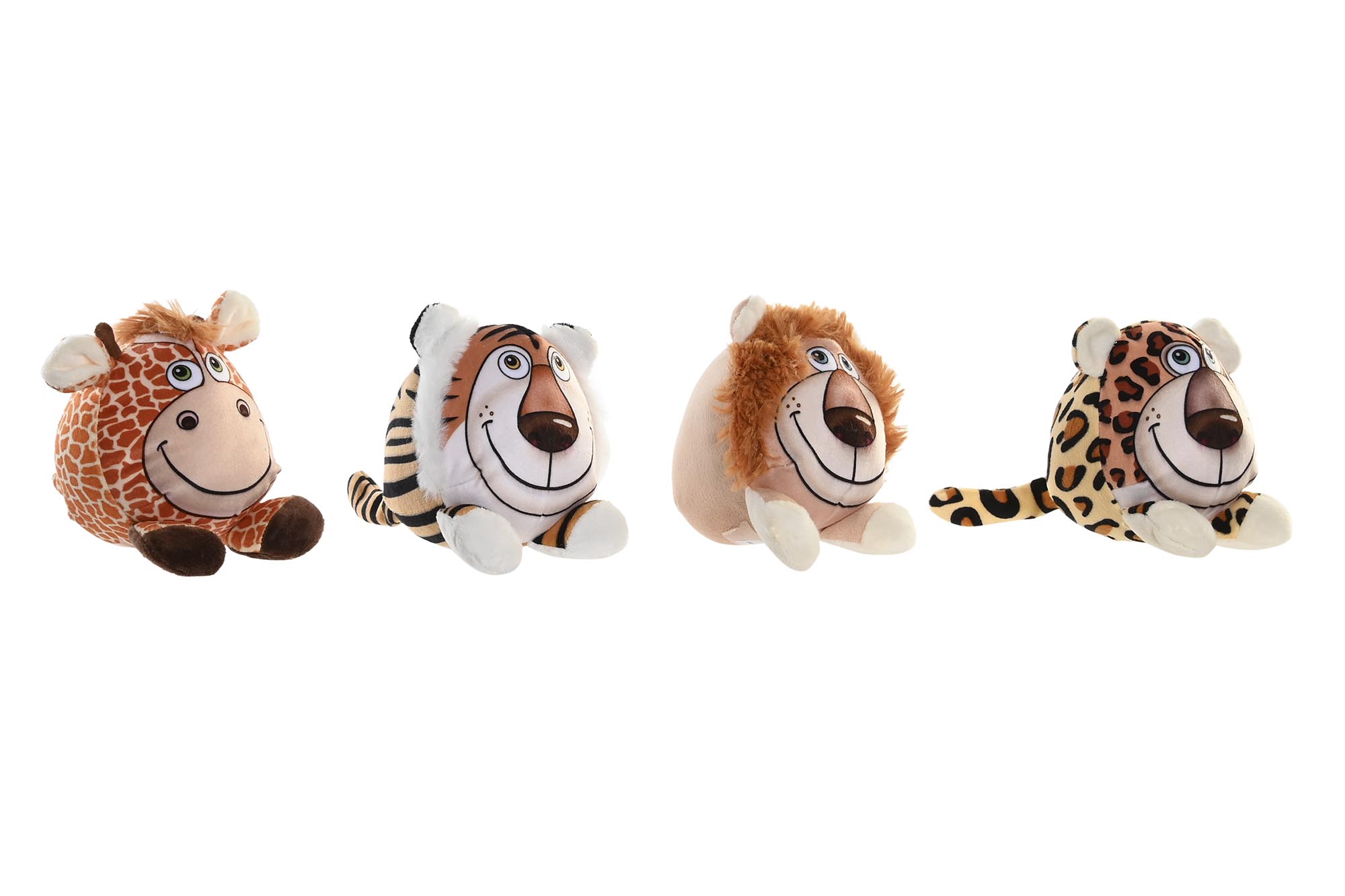PELUCHE POLIESTER 8X8X11 ANIMALES 4 SURT.