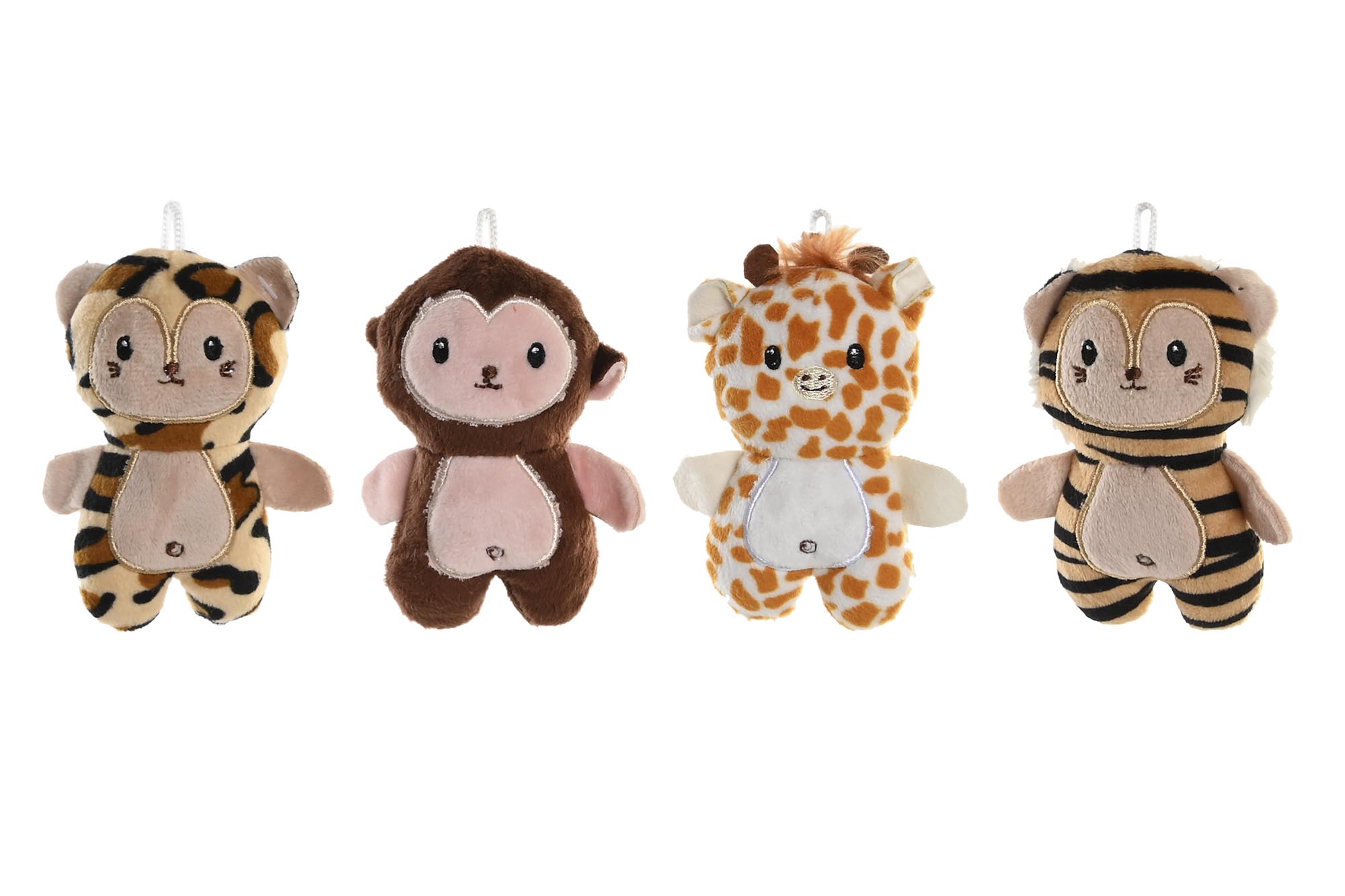 LLAVERO POLIESTER 6X4X10 ANIMALES 4 SURT.