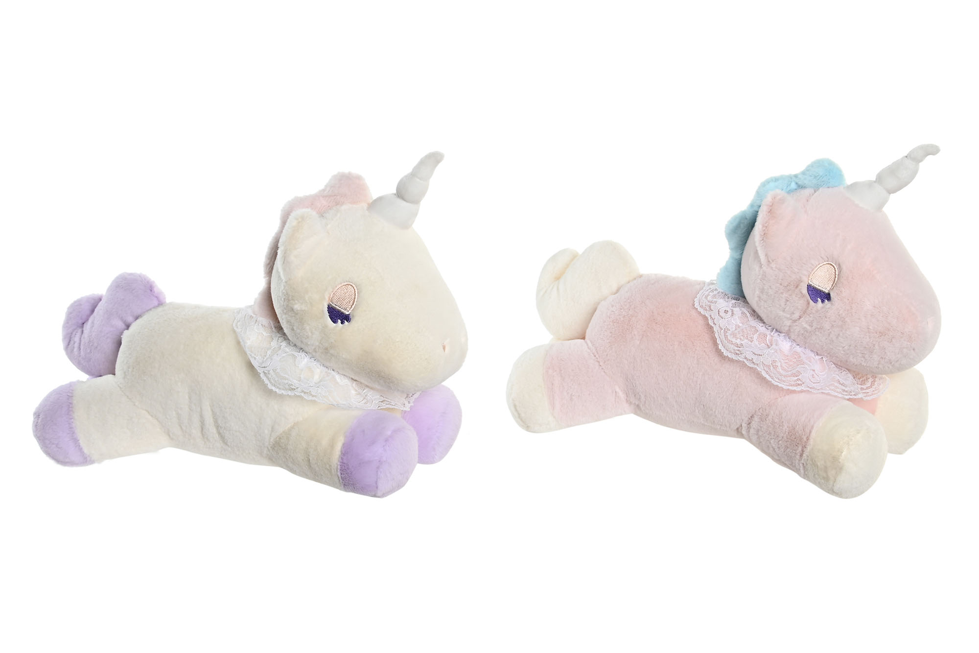 PELUCHE POLIESTER 33X12X18 UNICORNIO 2 SURT.