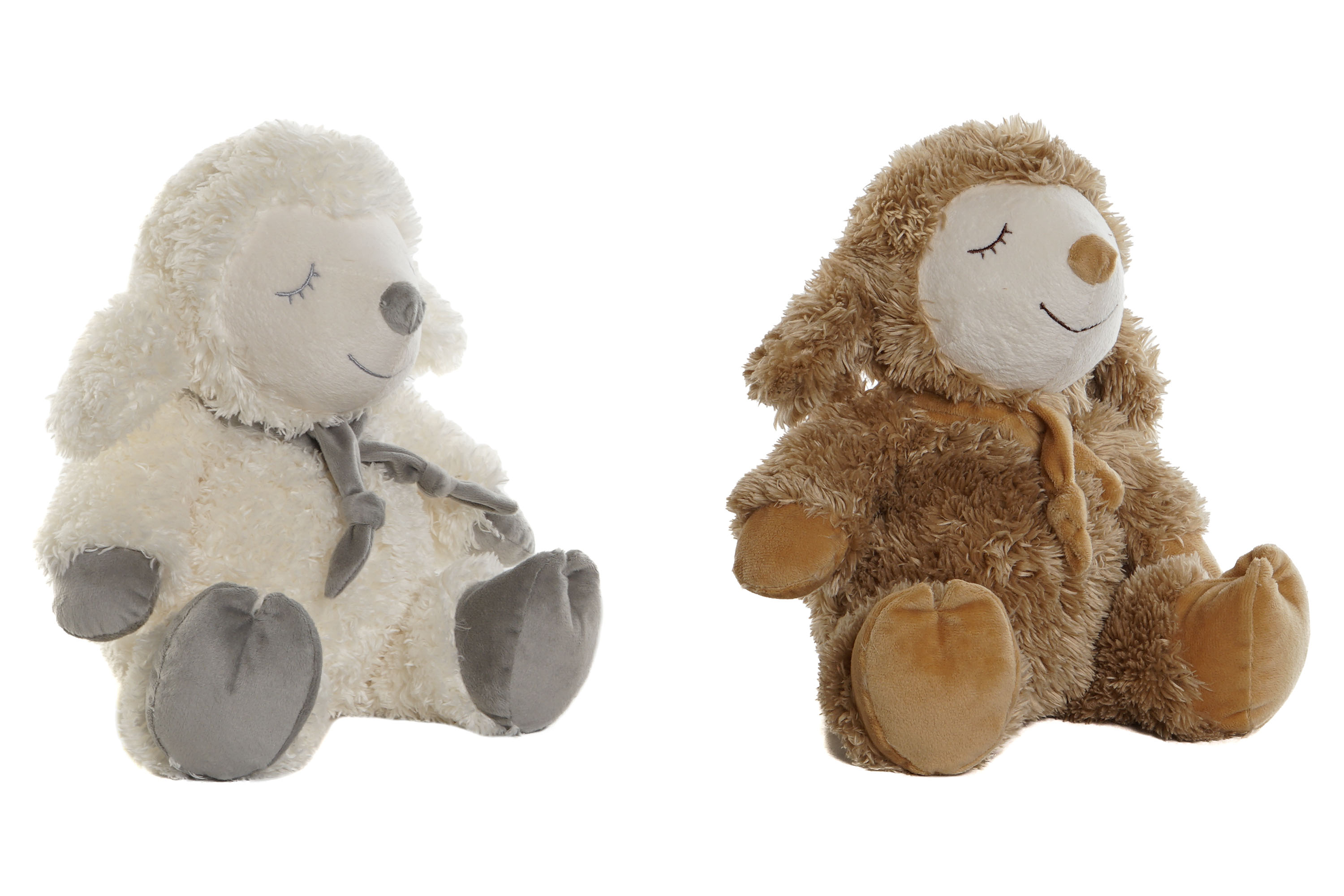 PELUCHE POLIESTER 25X25X28 OVEJA 2 SURT.