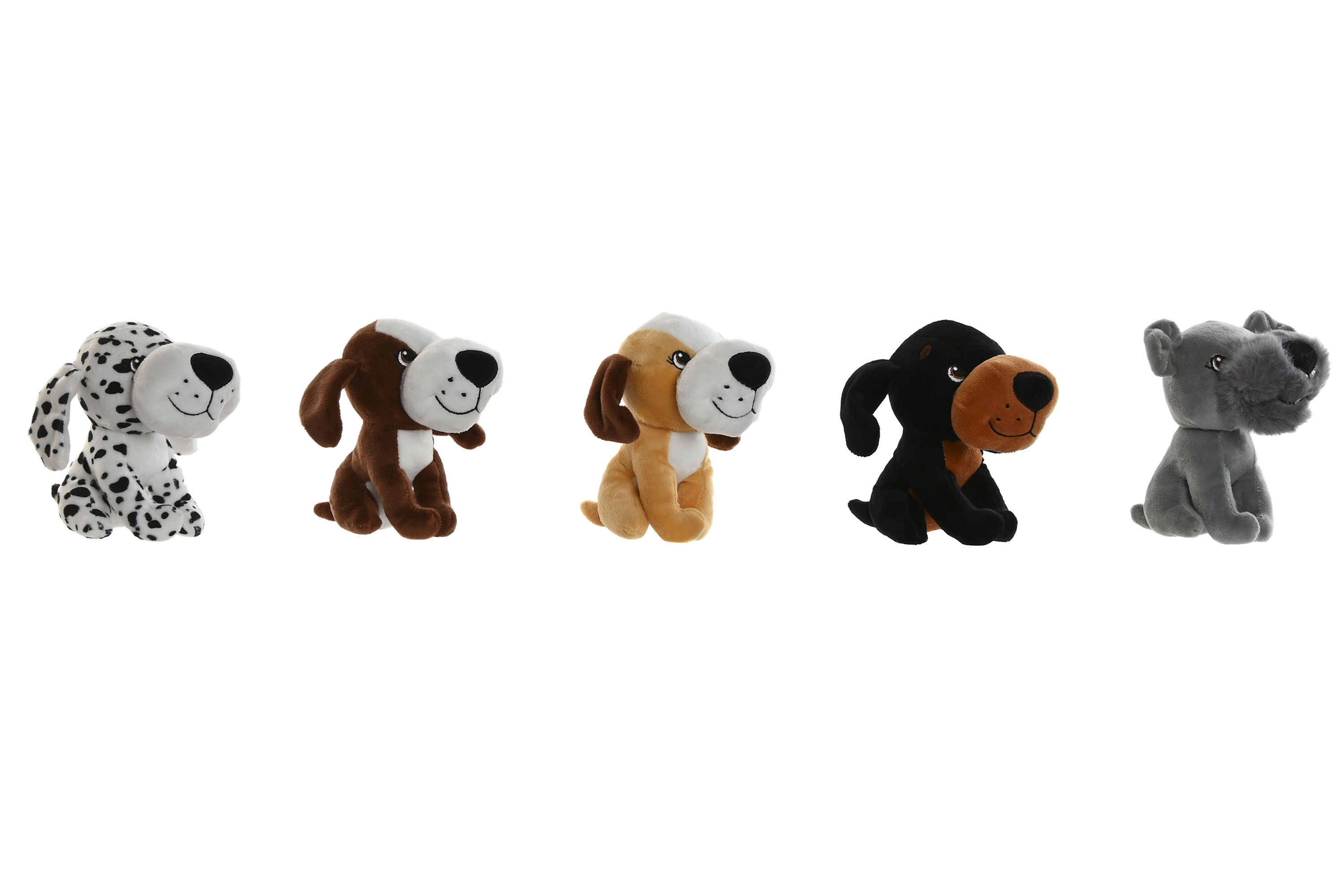 PELUCHE POLIESTER 10X10X14 PERROS 5 SURT.
