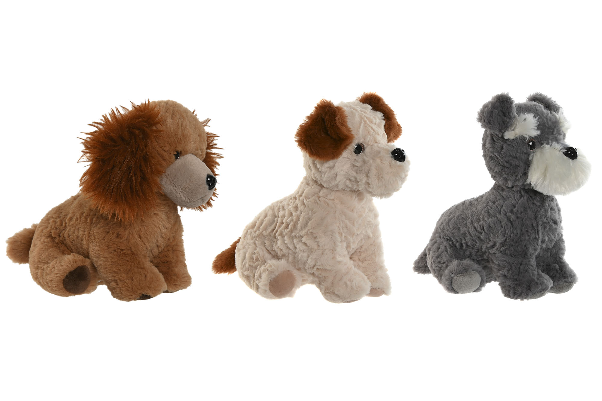 PELUCHE POLIESTER 15X22X23 PERRO 3 SURT.