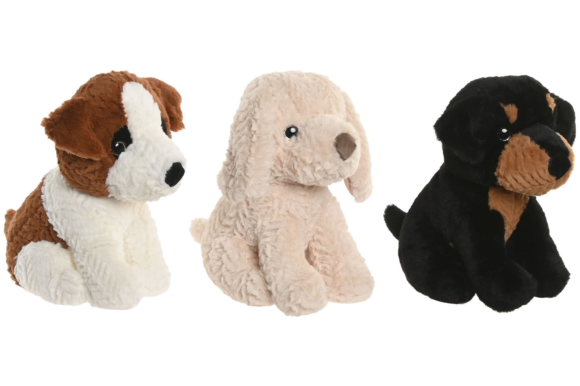 PELUCHE POLIESTER 15X25X28 PERRO 3 SURT.