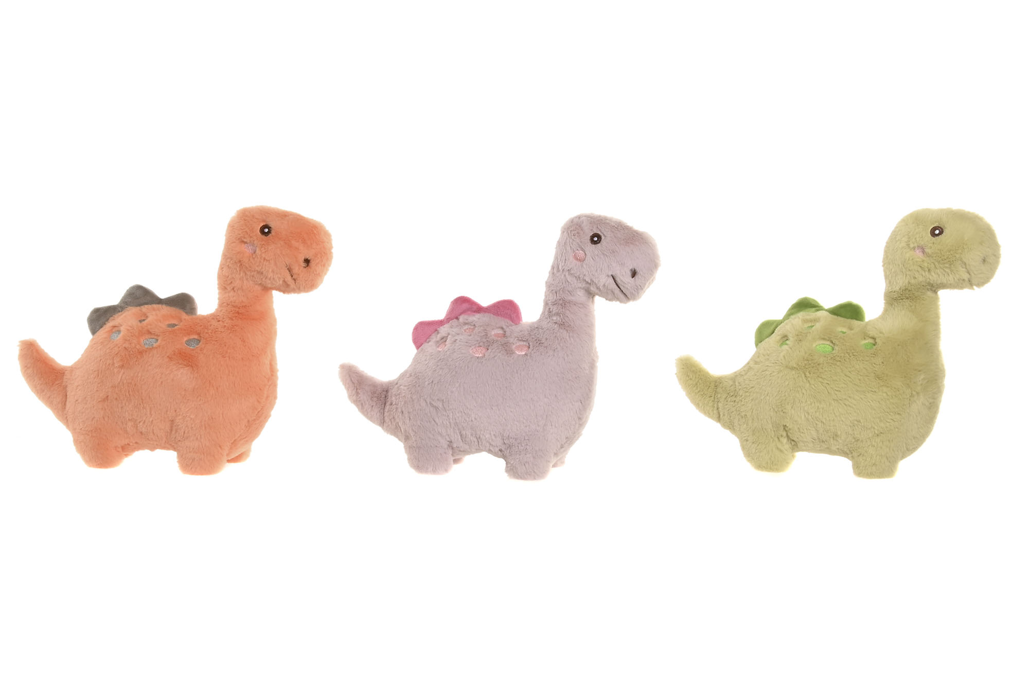 PELUCHE POLIESTER 36X12X28 DINO 3 SURT.