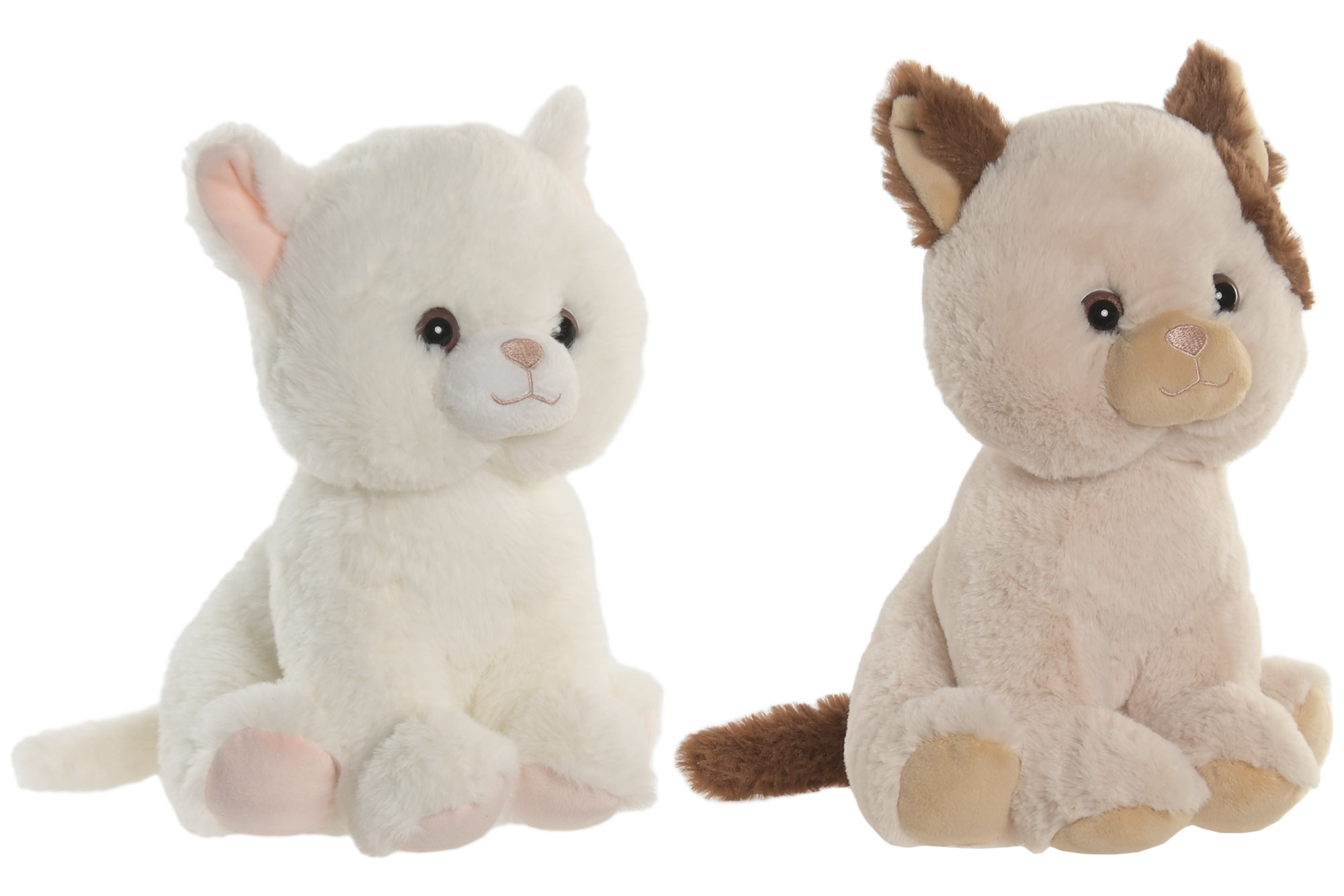 PELUCHE POLIESTER 15X25X26 GATO 2 SURT.