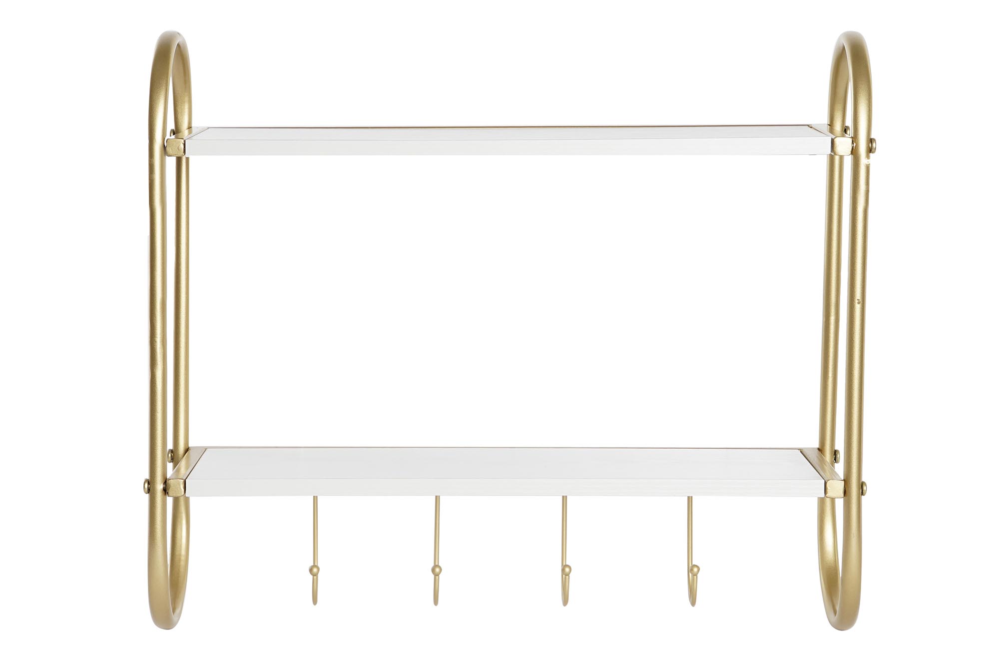 PERCHERO PARED METAL MDF 50X15X43 DORADO