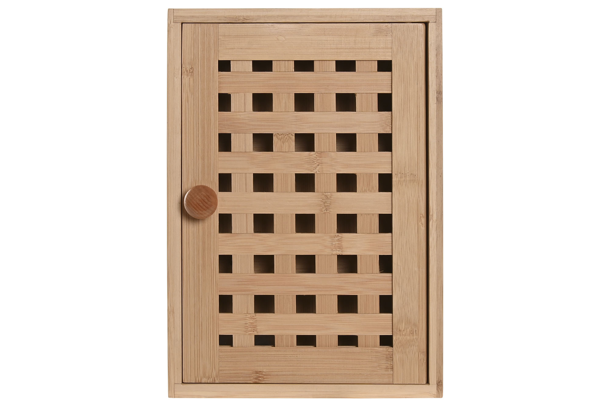 GUARDALLAVES BAMBU METAL 19X6X27 8COLG, NATURAL