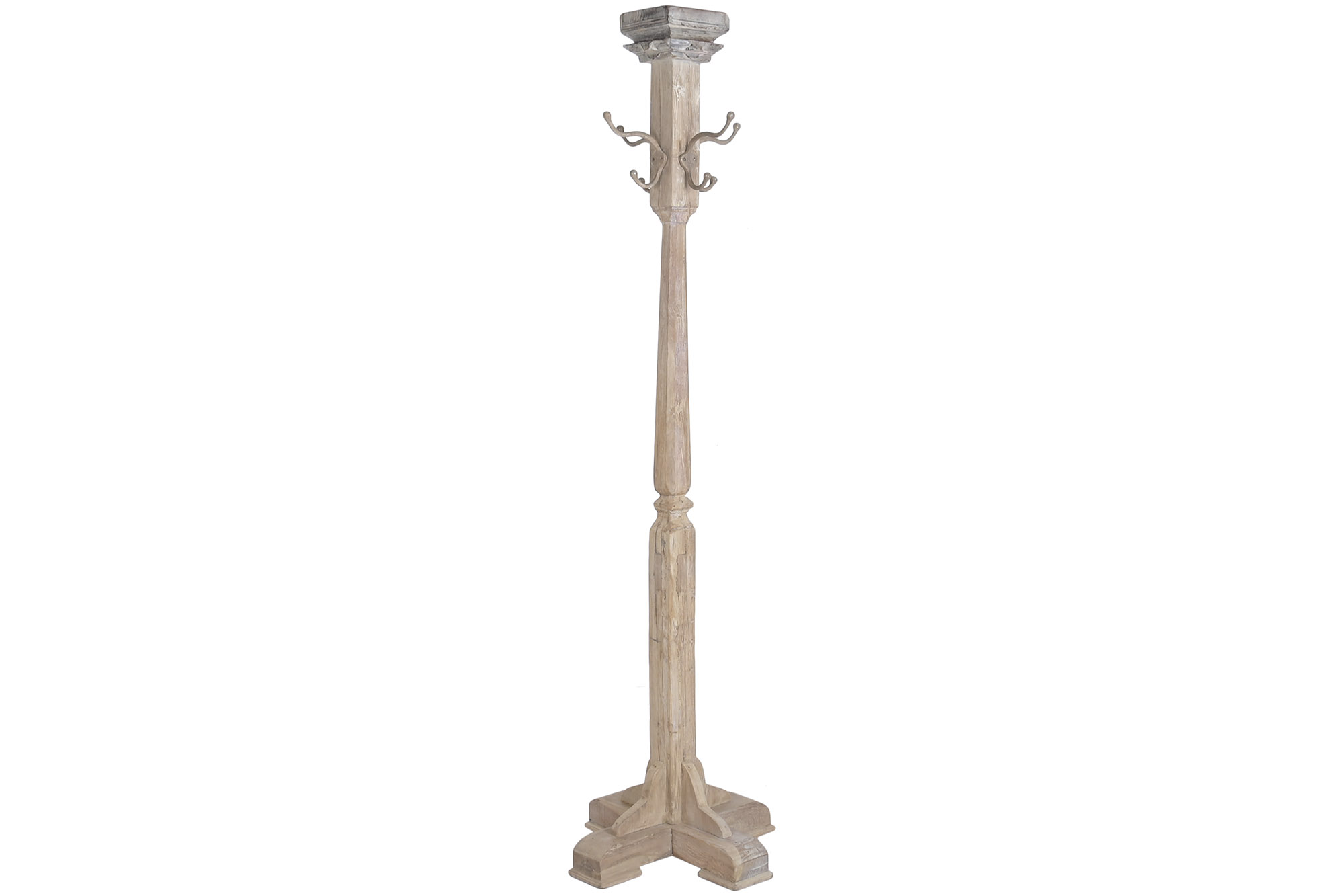 PERCHERO TECA METAL 56X56X208 /224 COLUMNA ANTIGUA
