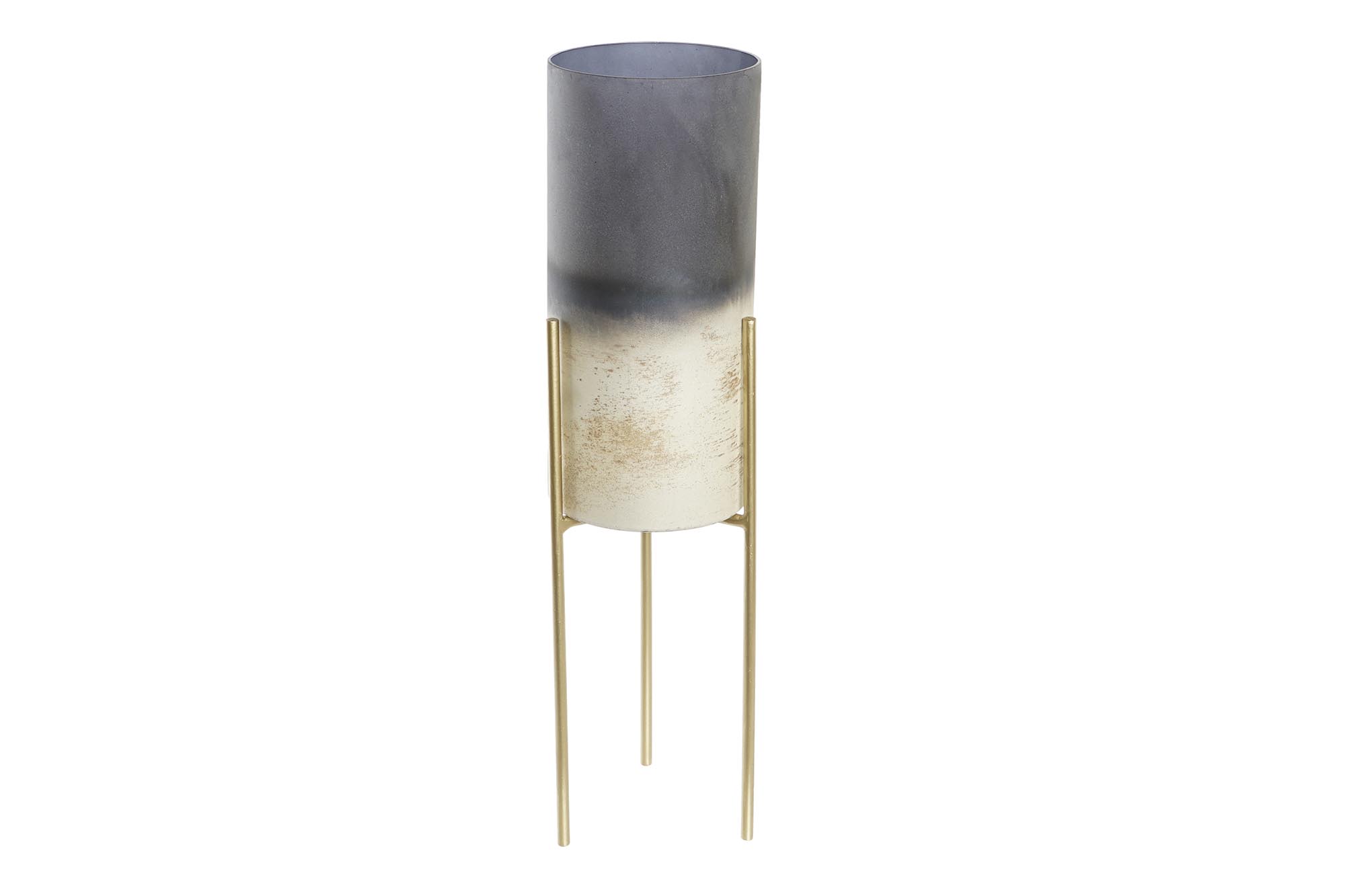 PORTAVELA CRISTAL METAL 13X13X41 DESGASTADO