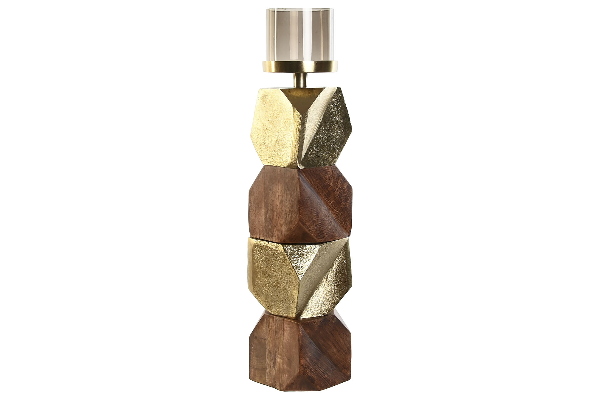 PORTAVELA ALUMINIO MANGO 10X10X51,5 DORADO